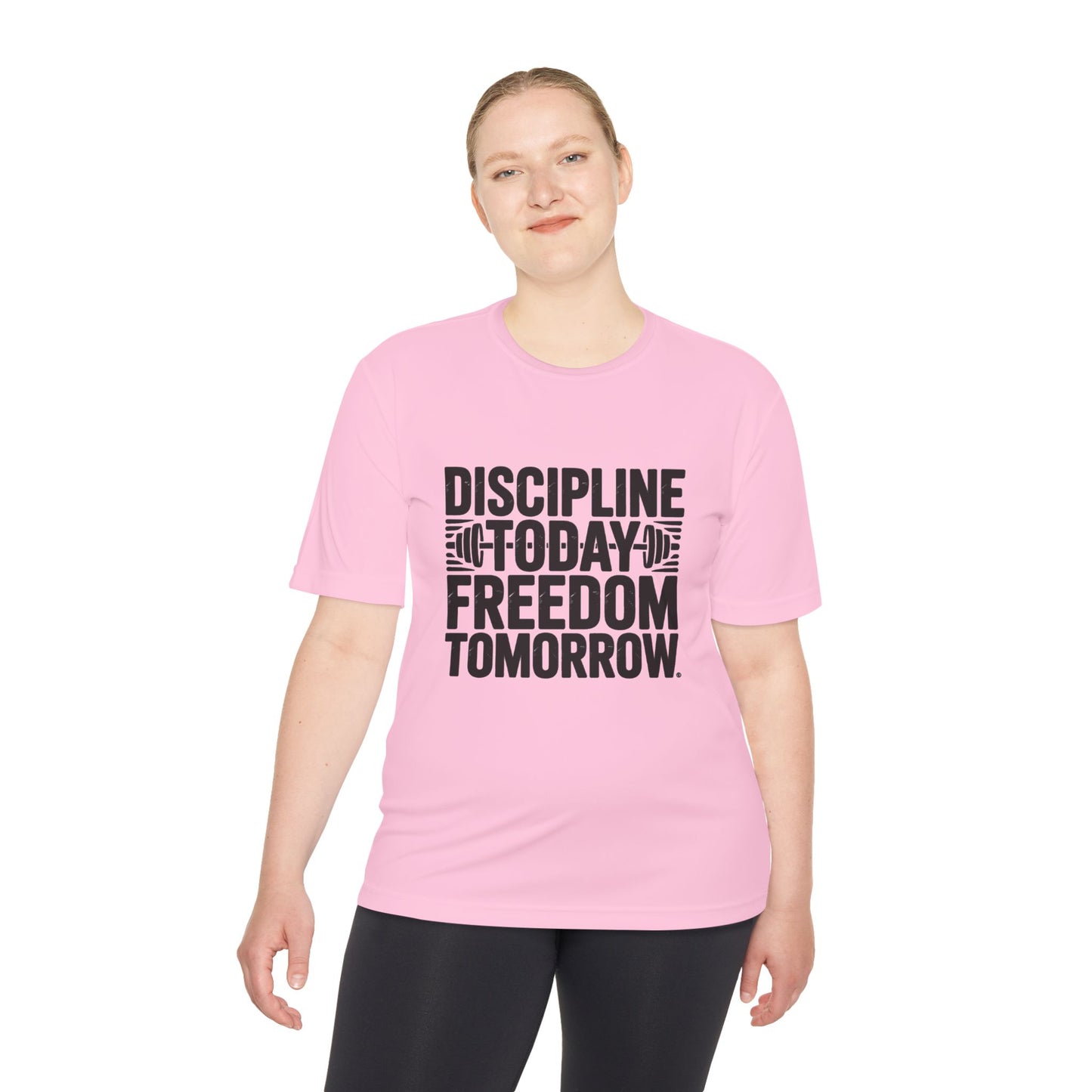 Unisex Fitness Motivation Tee , Discipline Today Freedom Tomorrow | Gym Shirt, Workout Gear, Inspirational Tee, Activewear Gift, Sports Apparel