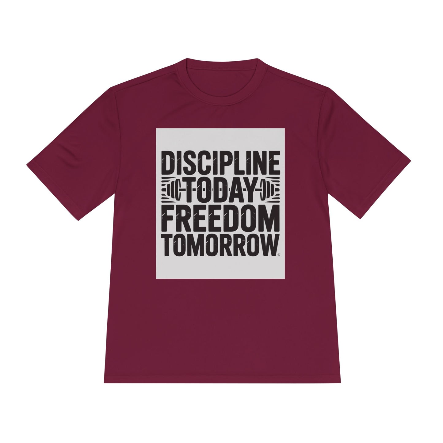 Discipline Today Freedom Tomorrow Motivational Workout Tee for Fitness Enthusiasts, Gym Wear, Inspiration Tee, Workout Top, Fitness Gift, Active Lifestyle Shirt