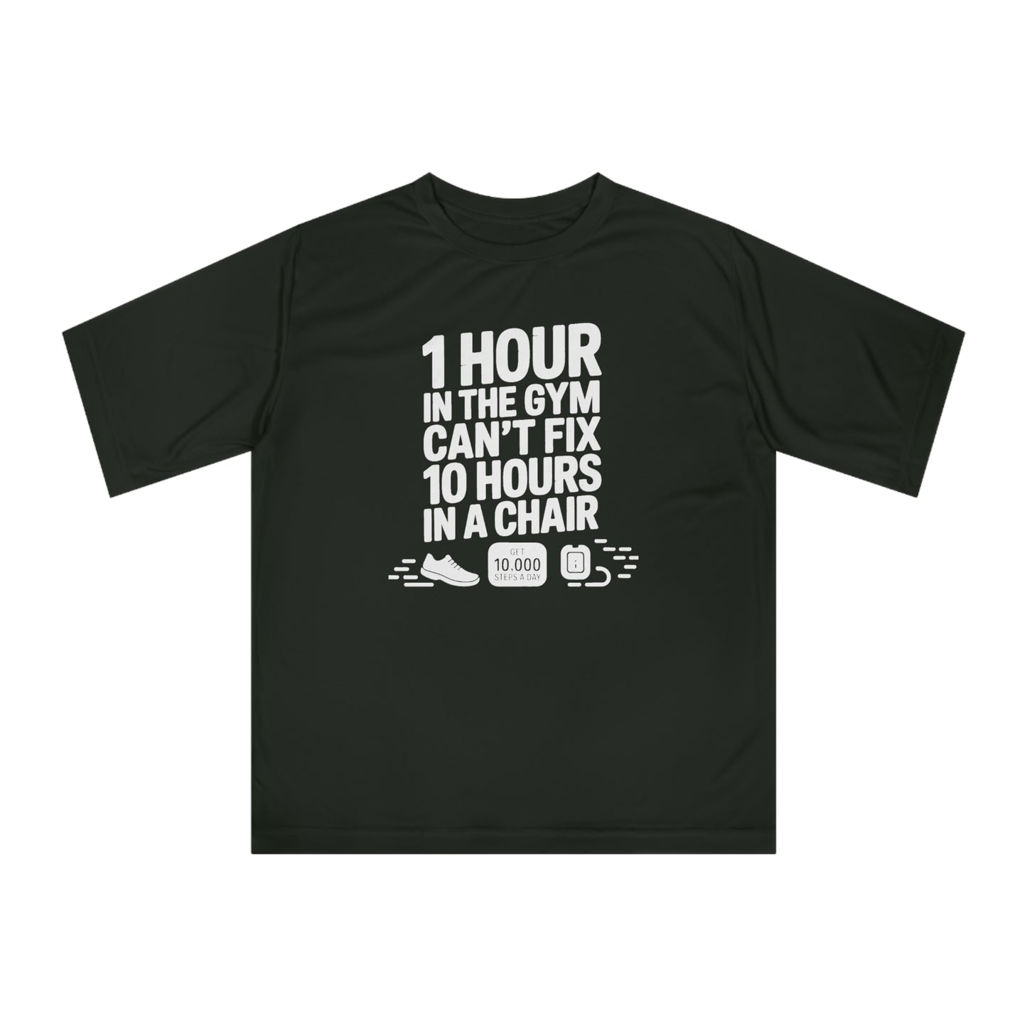10,000 Steps Unisex Gym Motivation T-shirt - Fitness Gear, Workout Apparel, Exercise Tee, Casual Wear, Gift for Fitness Lovers - HustleHealthShop