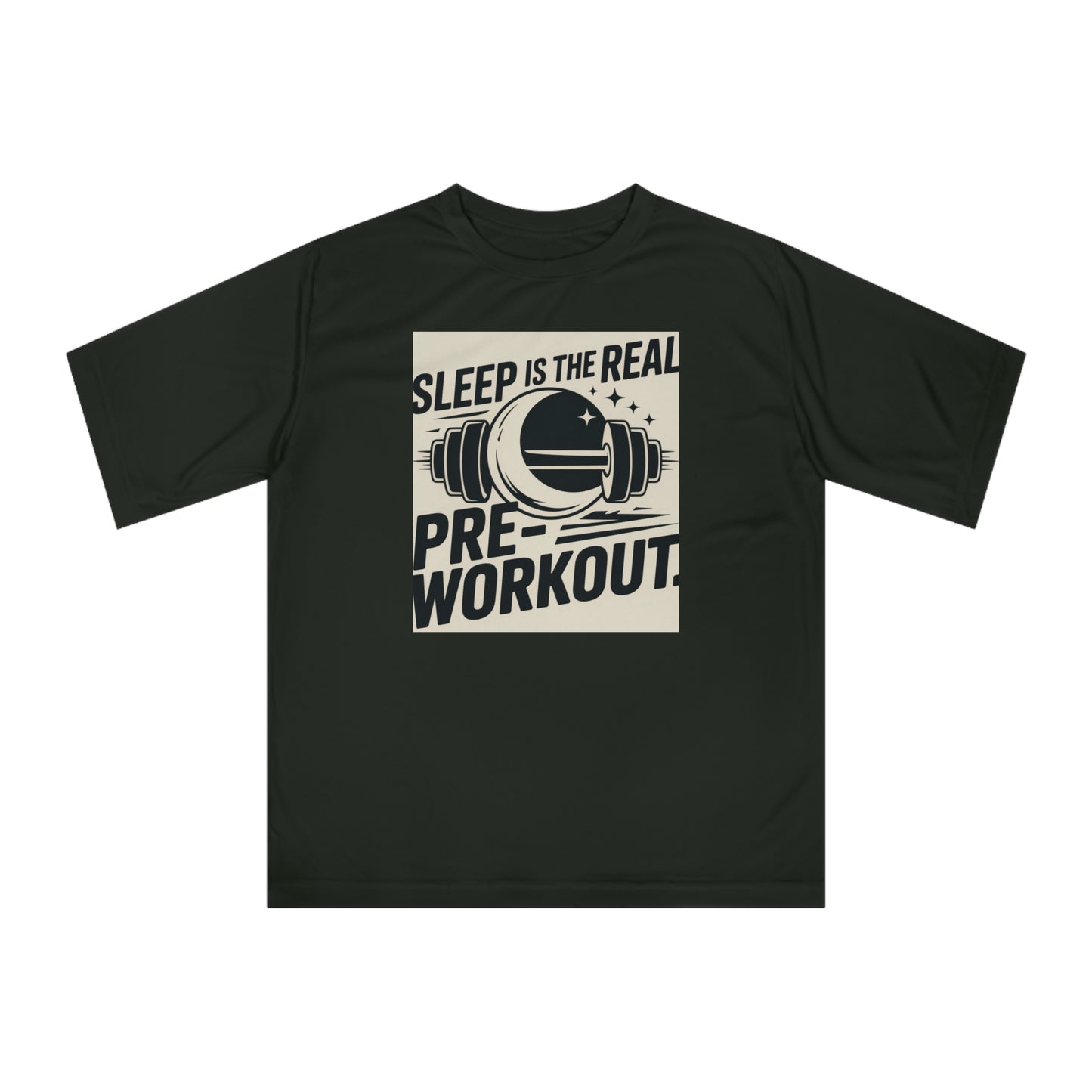 Sleep is The Real Pre-Workout with Background Unisex Zone Performance T-shirt - HustleHealthShop