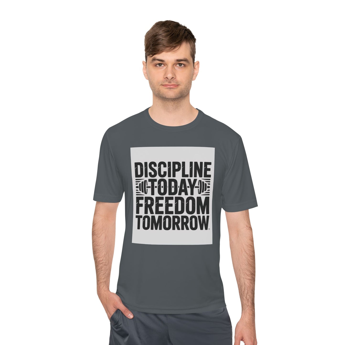 Discipline Today Freedom Tomorrow Motivational Workout Tee for Fitness Enthusiasts, Gym Wear, Inspiration Tee, Workout Top, Fitness Gift, Active Lifestyle Shirt