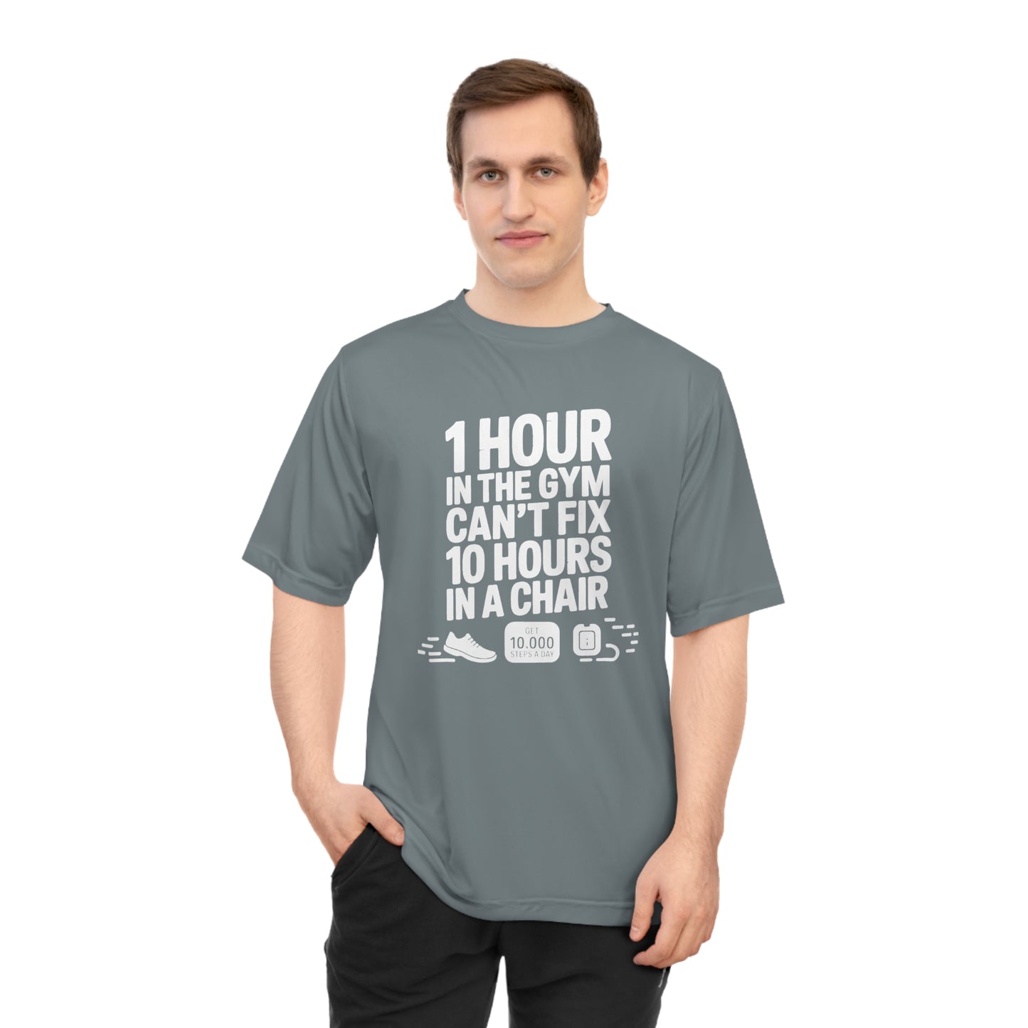 10,000 Steps Unisex Gym Motivation T-shirt - Fitness Gear, Workout Apparel, Exercise Tee, Casual Wear, Gift for Fitness Lovers - HustleHealthShop