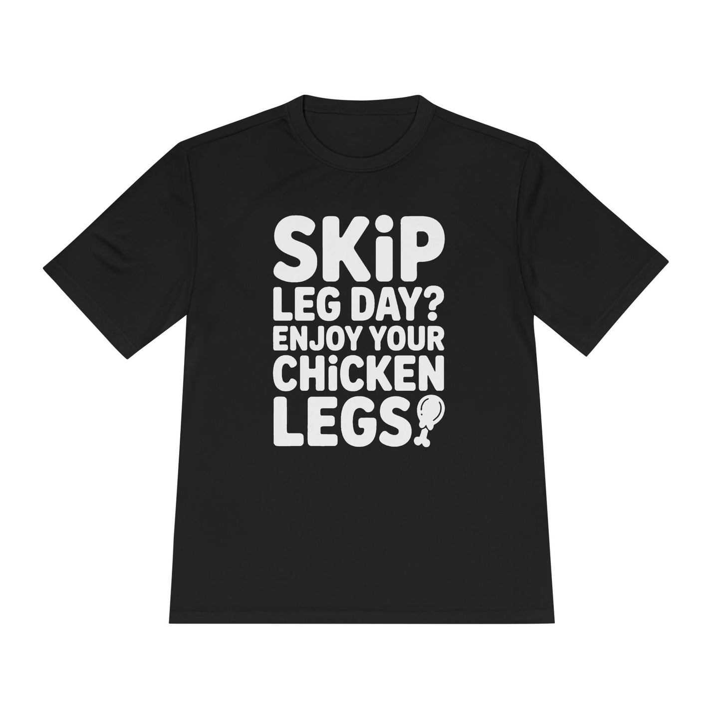 Skip Leg Day? Funny Unisex Tee, Workout Humor Shirt, Fitness Gift, Gym Apparel, Moisture Wicking T-Shirt for Fitness Lovers