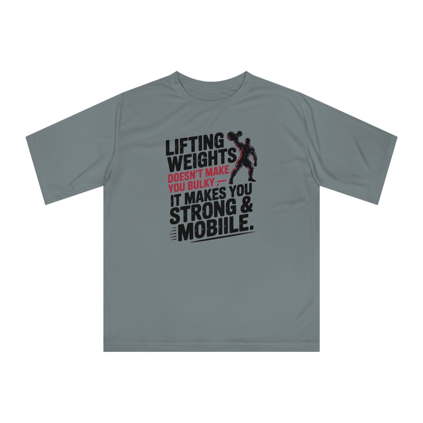 "Lifting Weights" Performance Workout T-Shirt | Gym Wear, Athleisure, Fitness Gift, Active Lifestyle, Exercise Apparel