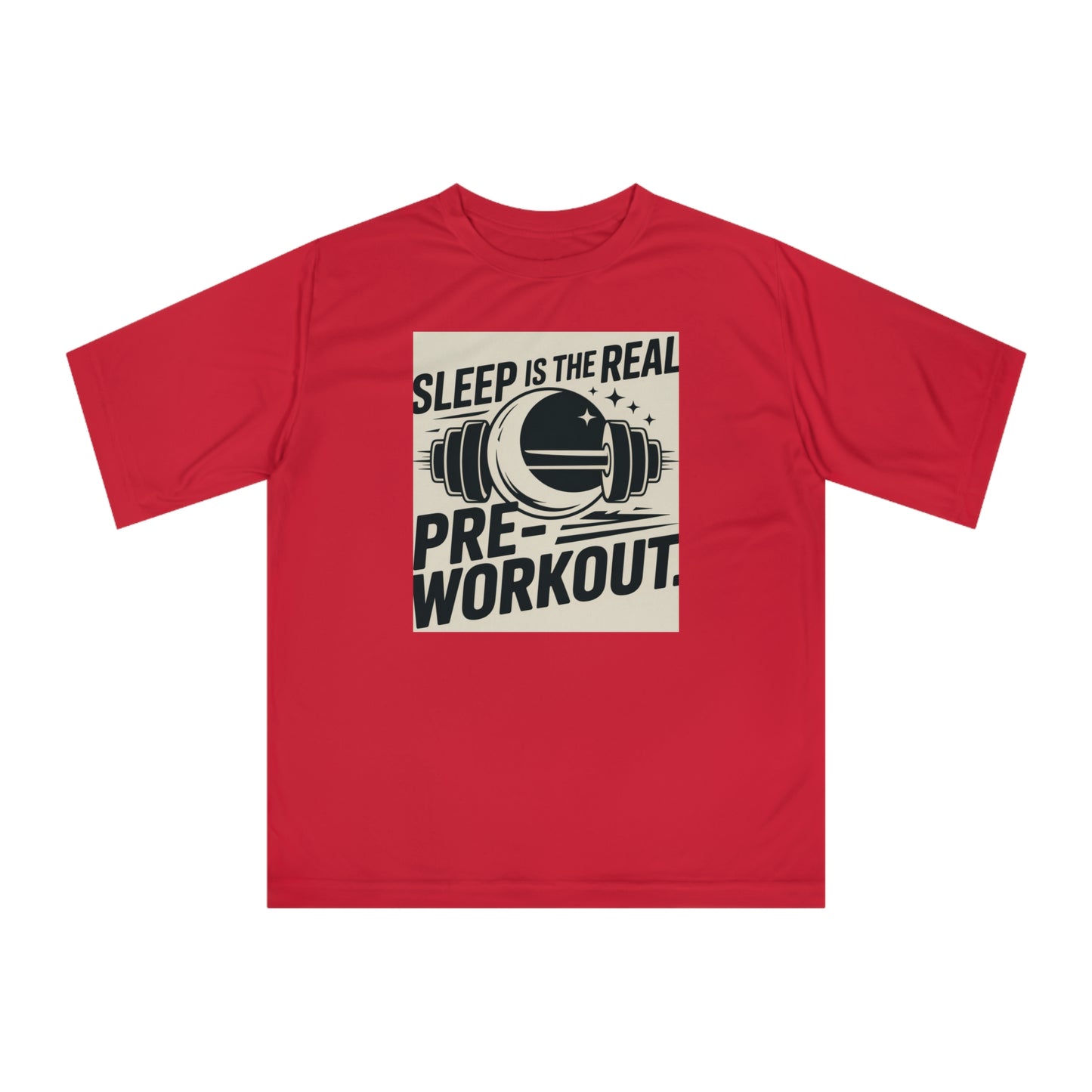 Sleep is The Real Pre-Workout with Background Unisex Zone Performance T-shirt - HustleHealthShop