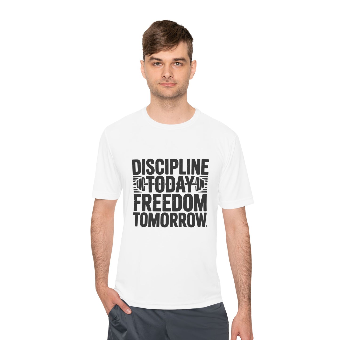 Unisex Fitness Motivation Tee , Discipline Today Freedom Tomorrow | Gym Shirt, Workout Gear, Inspirational Tee, Activewear Gift, Sports Apparel