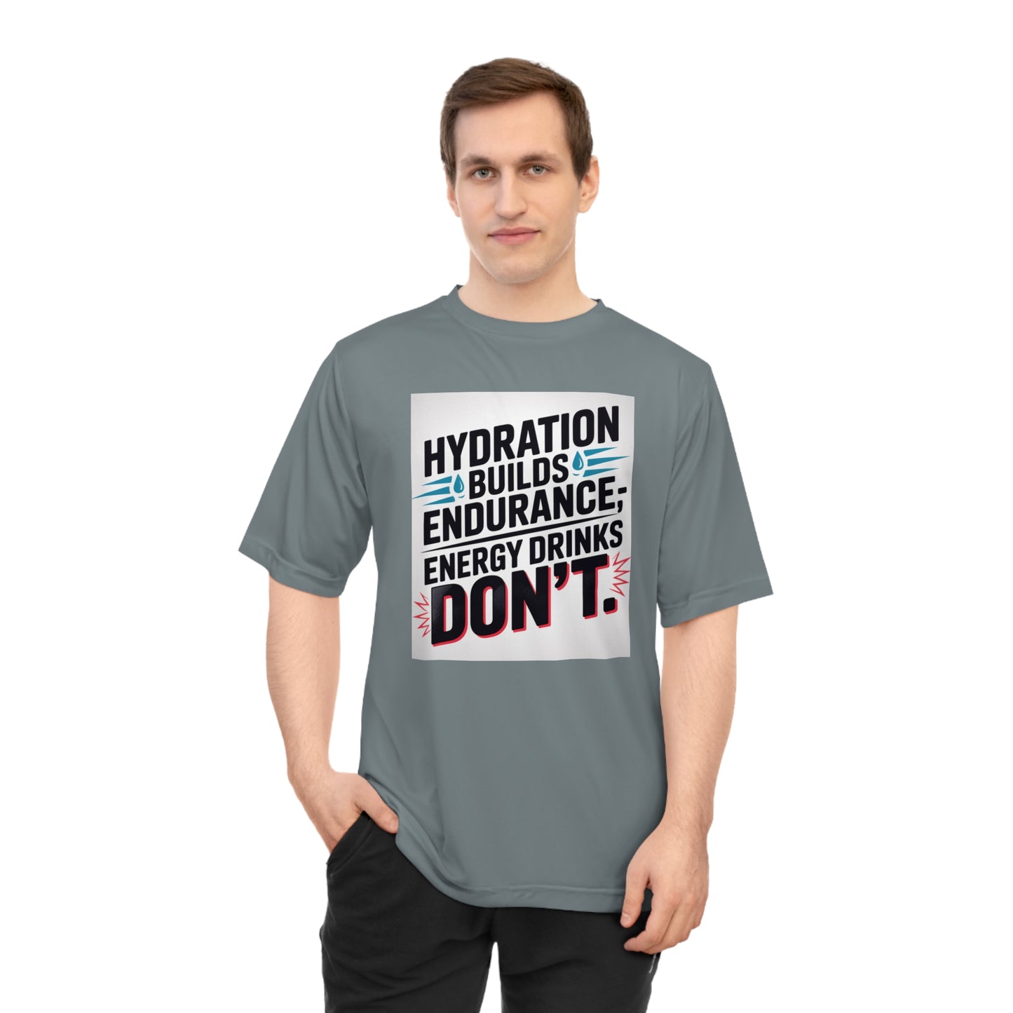 Hydration Tips Unisex Performance T-shirt, Workout Tee, Fitness Apparel, Activewear, Sports Shirt, Gym Outfit