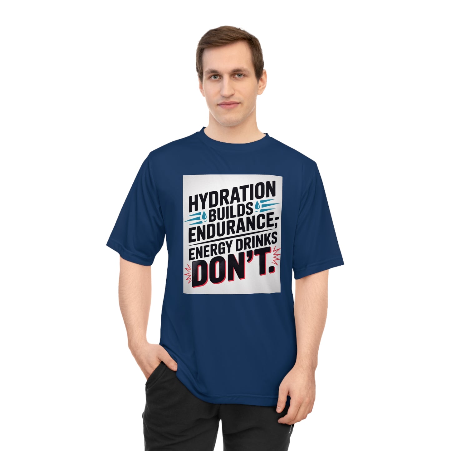 Hydration Tips Unisex Performance T-shirt, Workout Tee, Fitness Apparel, Activewear, Sports Shirt, Gym Outfit