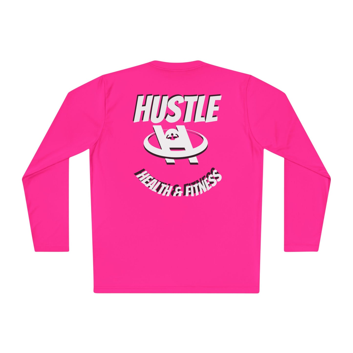 Unisex Hustle Health & Fitness Long Sleeve Tee - Fitness, Workout, Gym, Motivation, Sportswear