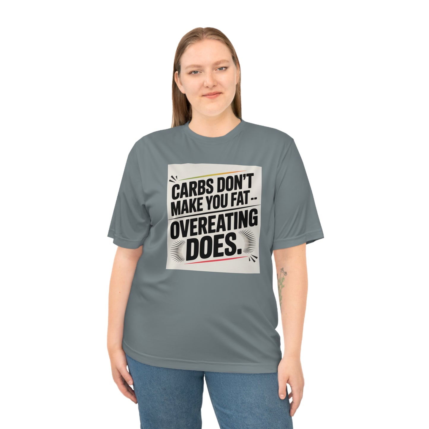 Performance Motivational T-shirt with Fitness Quote, Gym Shirt, Workout Tee, Casual Athletic Wear, Gift for Fitness Lovers