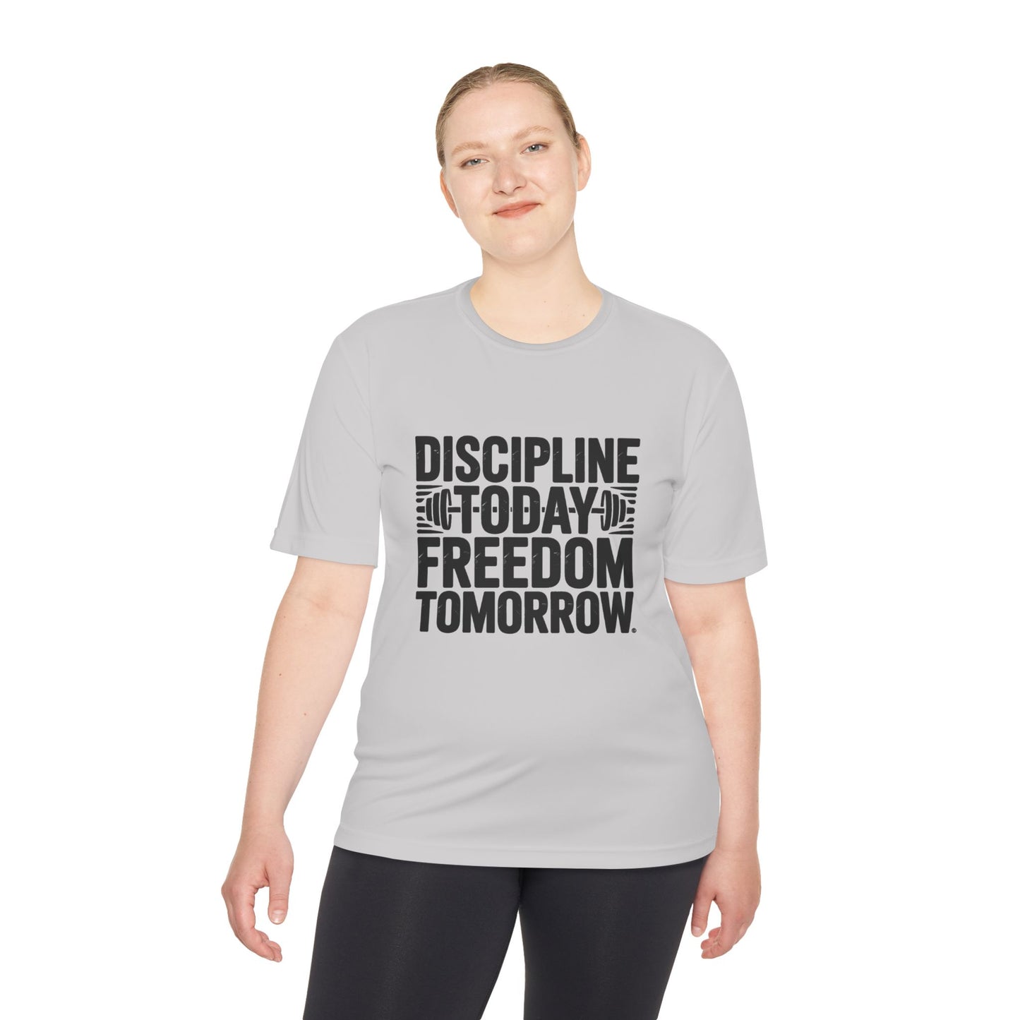 Unisex Fitness Motivation Tee , Discipline Today Freedom Tomorrow | Gym Shirt, Workout Gear, Inspirational Tee, Activewear Gift, Sports Apparel