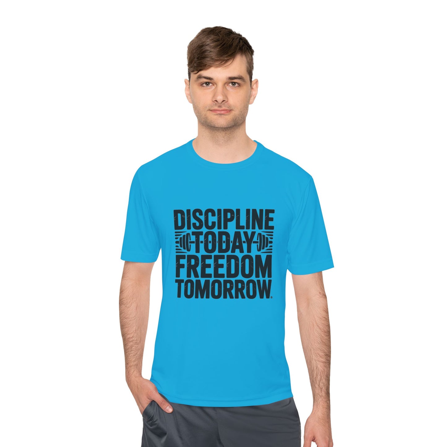 Unisex Fitness Motivation Tee , Discipline Today Freedom Tomorrow | Gym Shirt, Workout Gear, Inspirational Tee, Activewear Gift, Sports Apparel