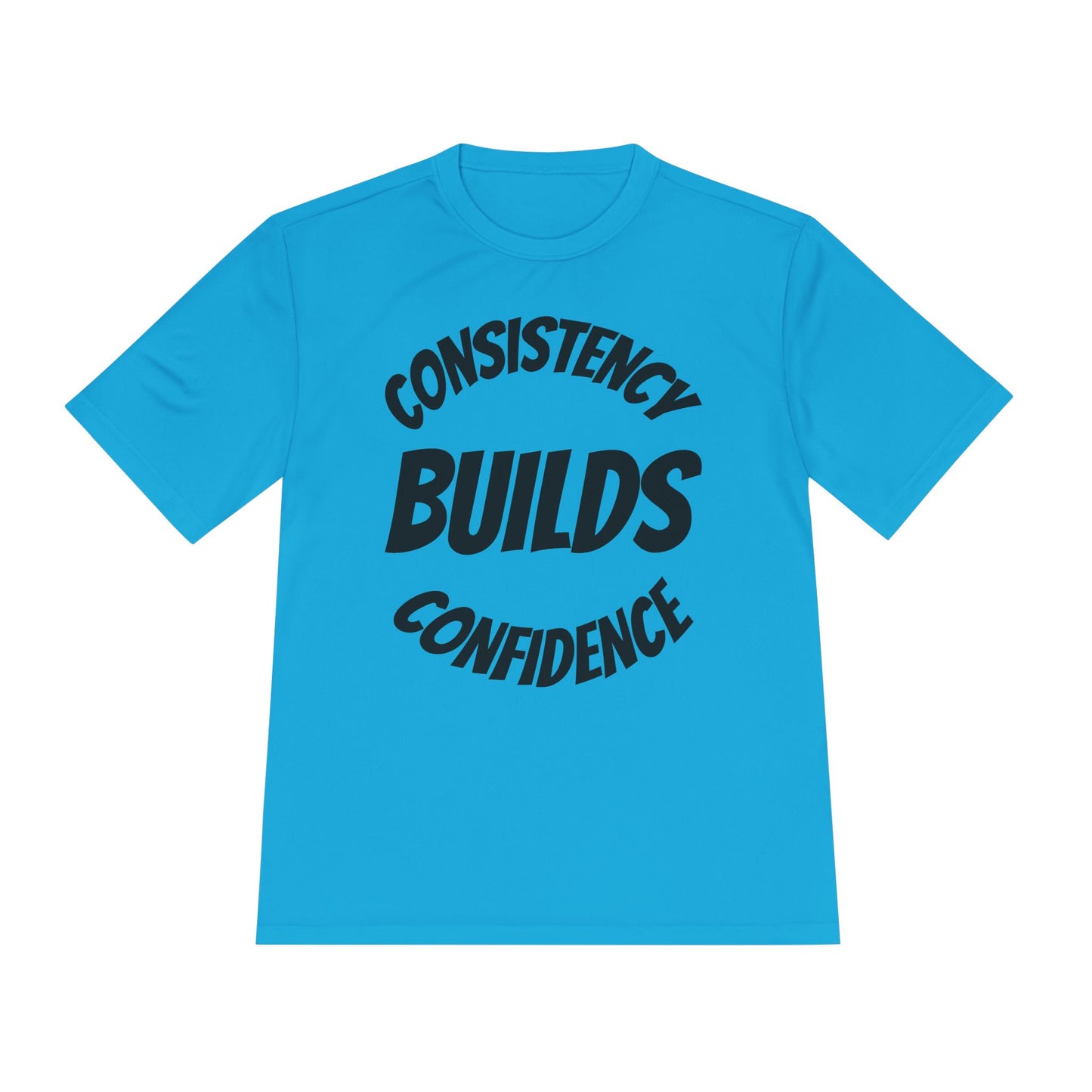 Motivational Fitness Tee - Consistency Builds Confidence, Workout Shirt, Sportswear, Activewear, Unisex Apparel - HustleHealthShop