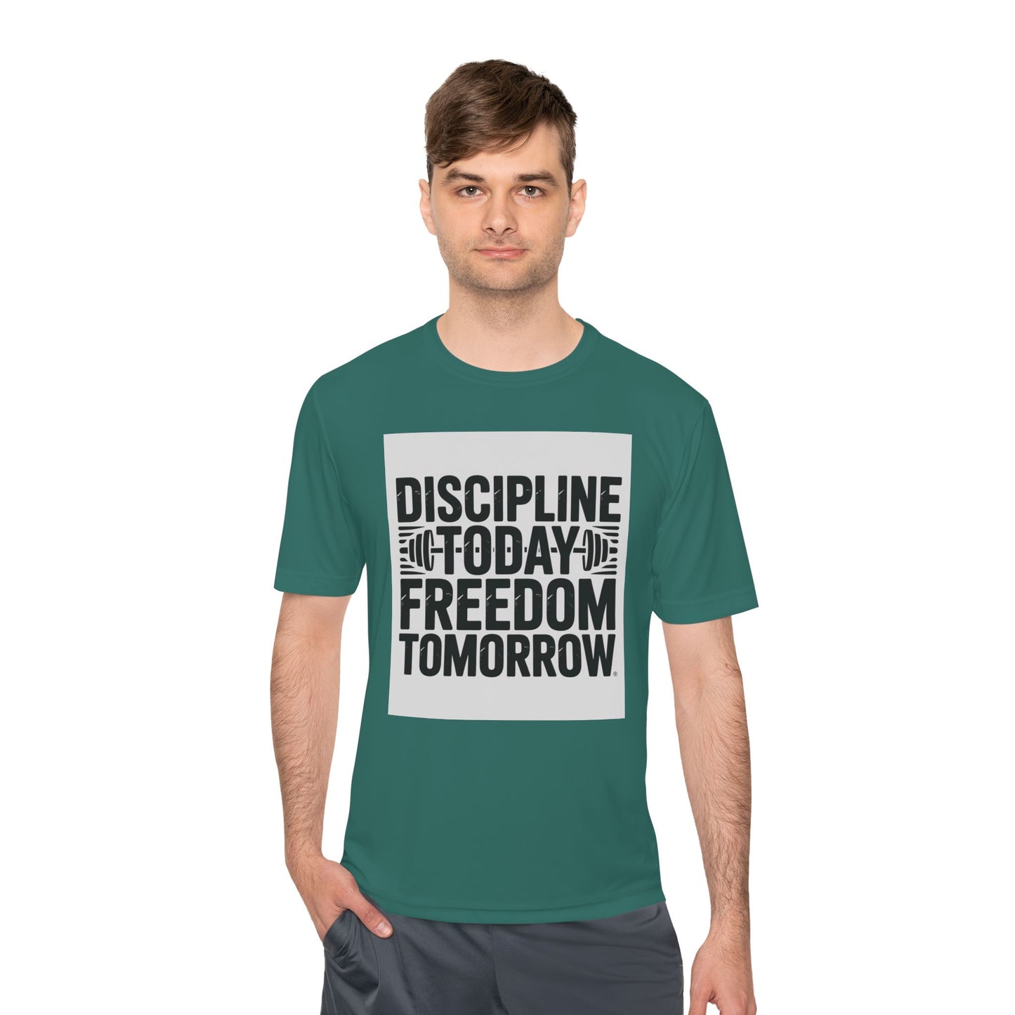 Discipline Today Freedom Tomorrow Motivational Workout Tee for Fitness Enthusiasts, Gym Wear, Inspiration Tee, Workout Top, Fitness Gift, Active Lifestyle Shirt