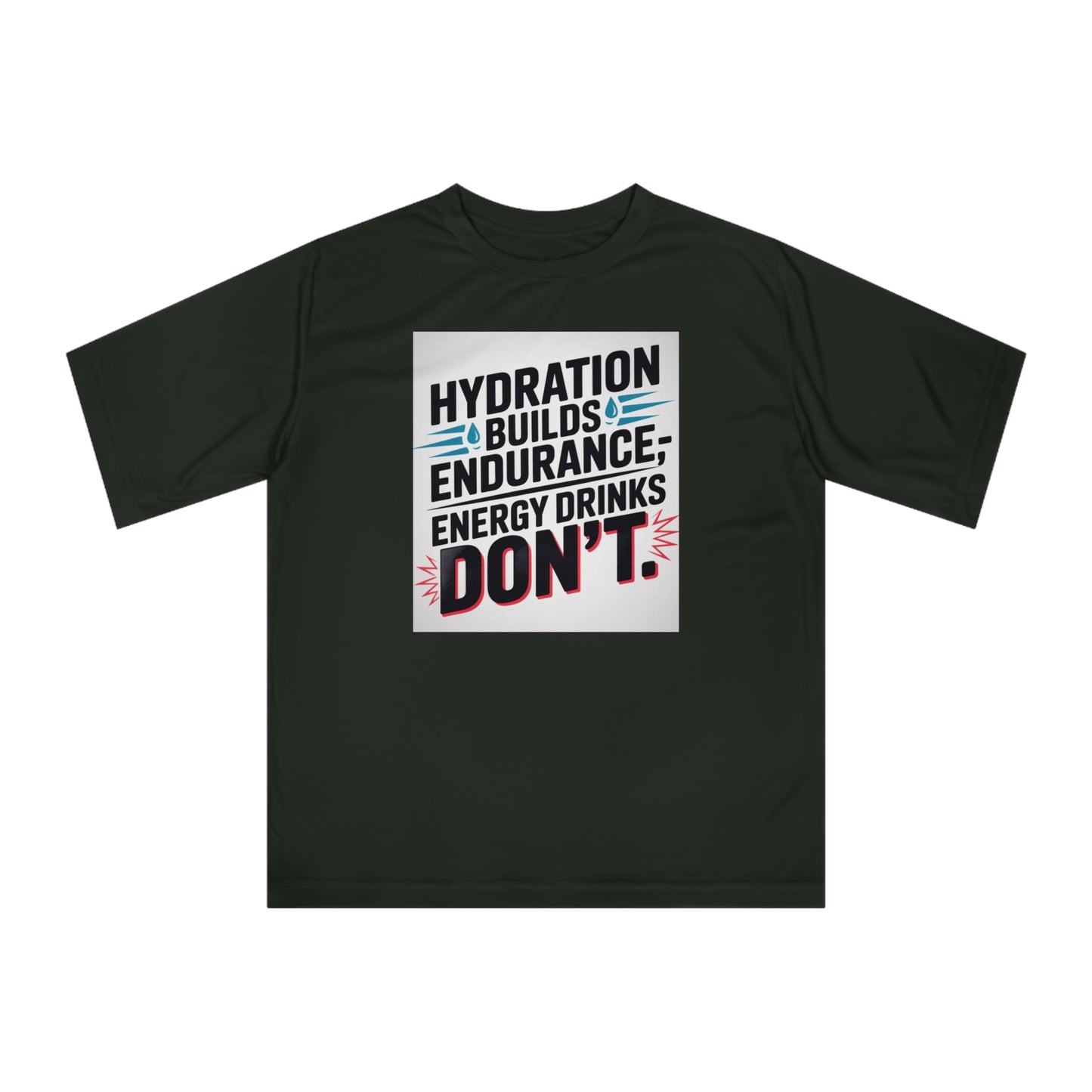 Hydration Tips Unisex Performance T-shirt, Workout Tee, Fitness Apparel, Activewear, Sports Shirt, Gym Outfit