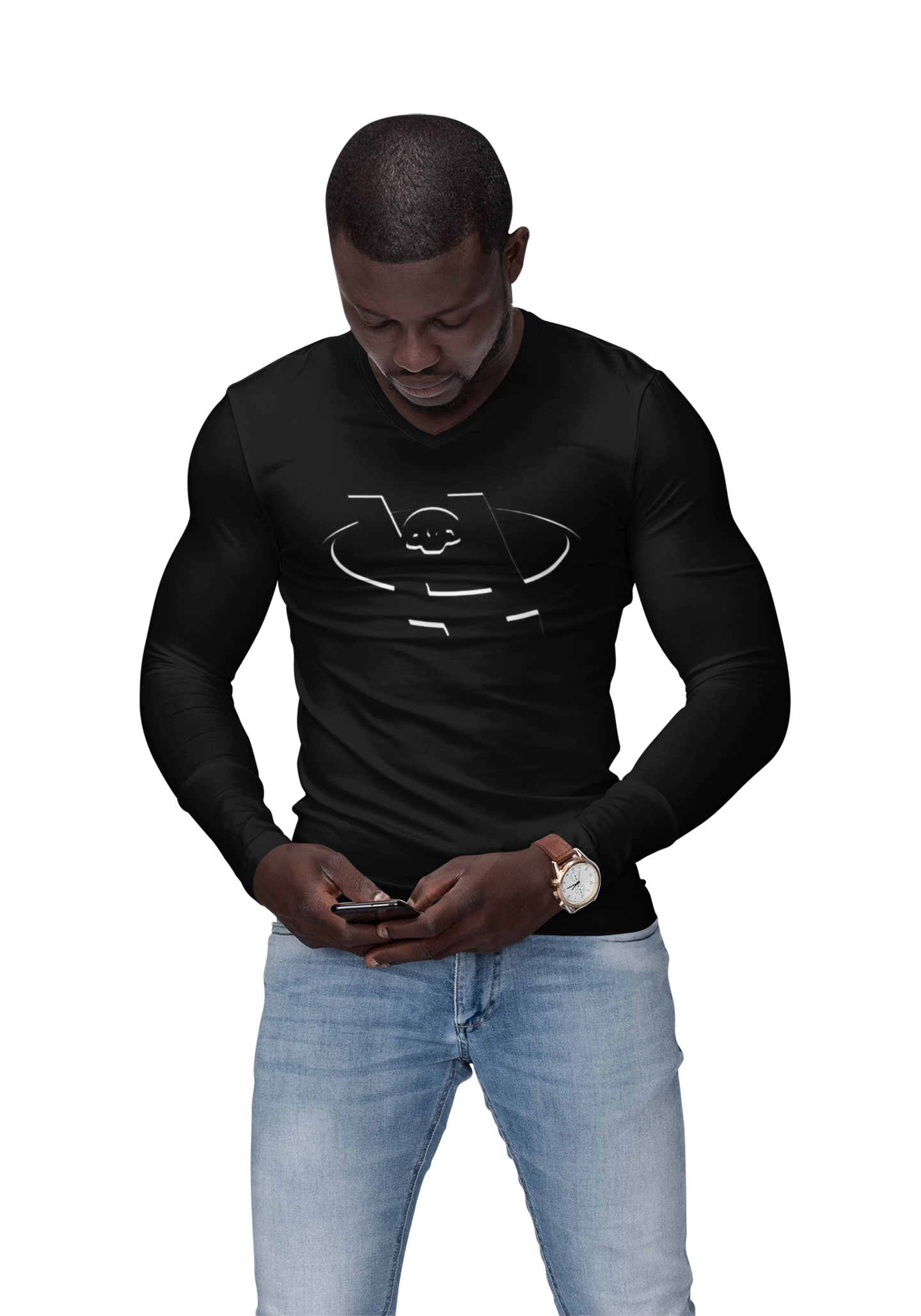 Unisex Hustle Health & Fitness Long Sleeve Tee - Fitness, Workout, Gym, Motivation, Sportswear
