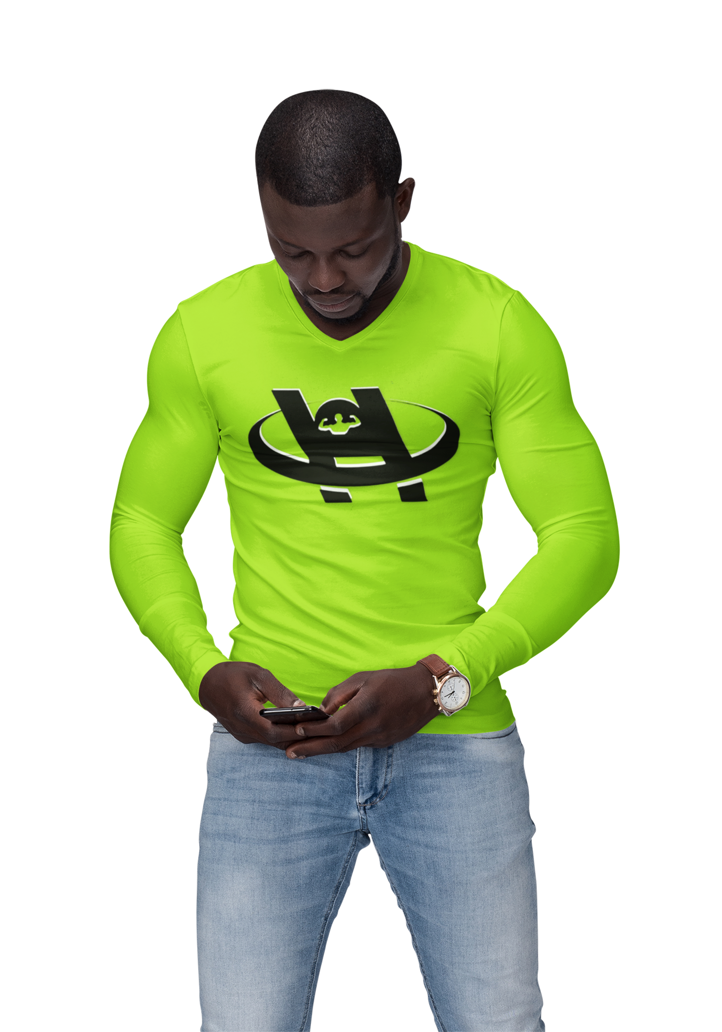 Unisex Hustle Health & Fitness Long Sleeve Tee - Fitness, Workout, Gym, Motivation, Sportswear