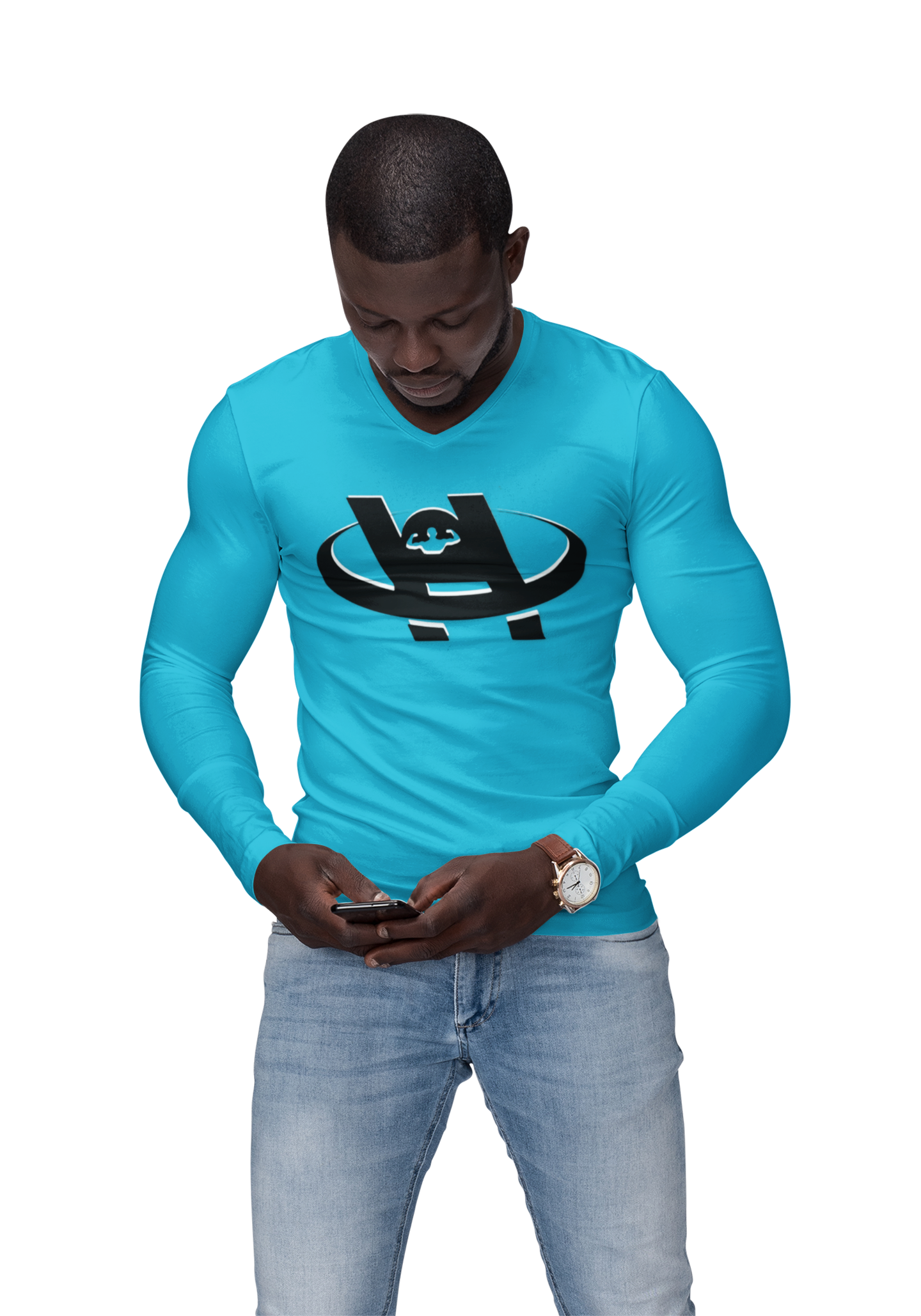 Unisex Hustle Health & Fitness Long Sleeve Tee - Fitness, Workout, Gym, Motivation, Sportswear