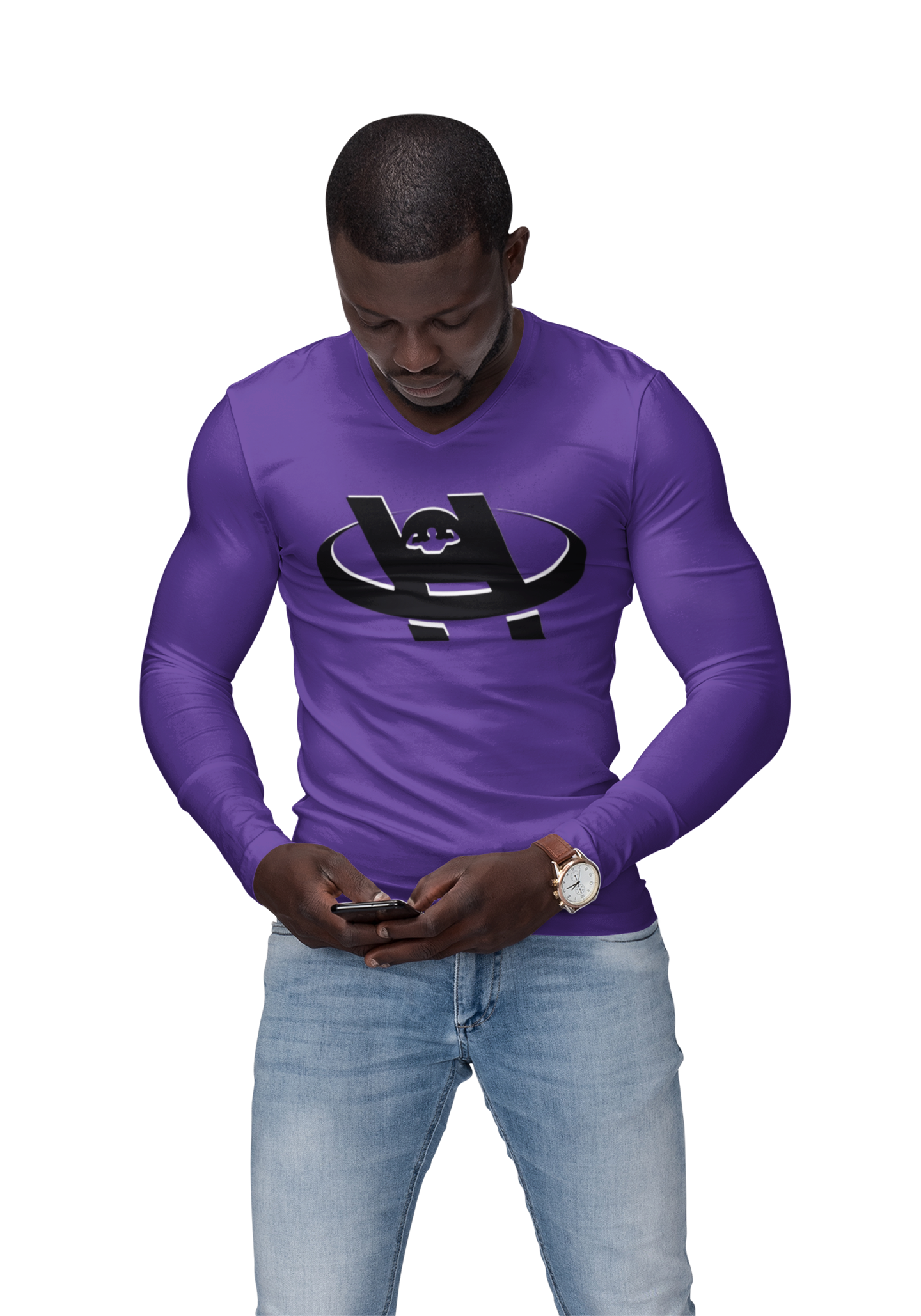 Unisex Hustle Health & Fitness Long Sleeve Tee - Fitness, Workout, Gym, Motivation, Sportswear