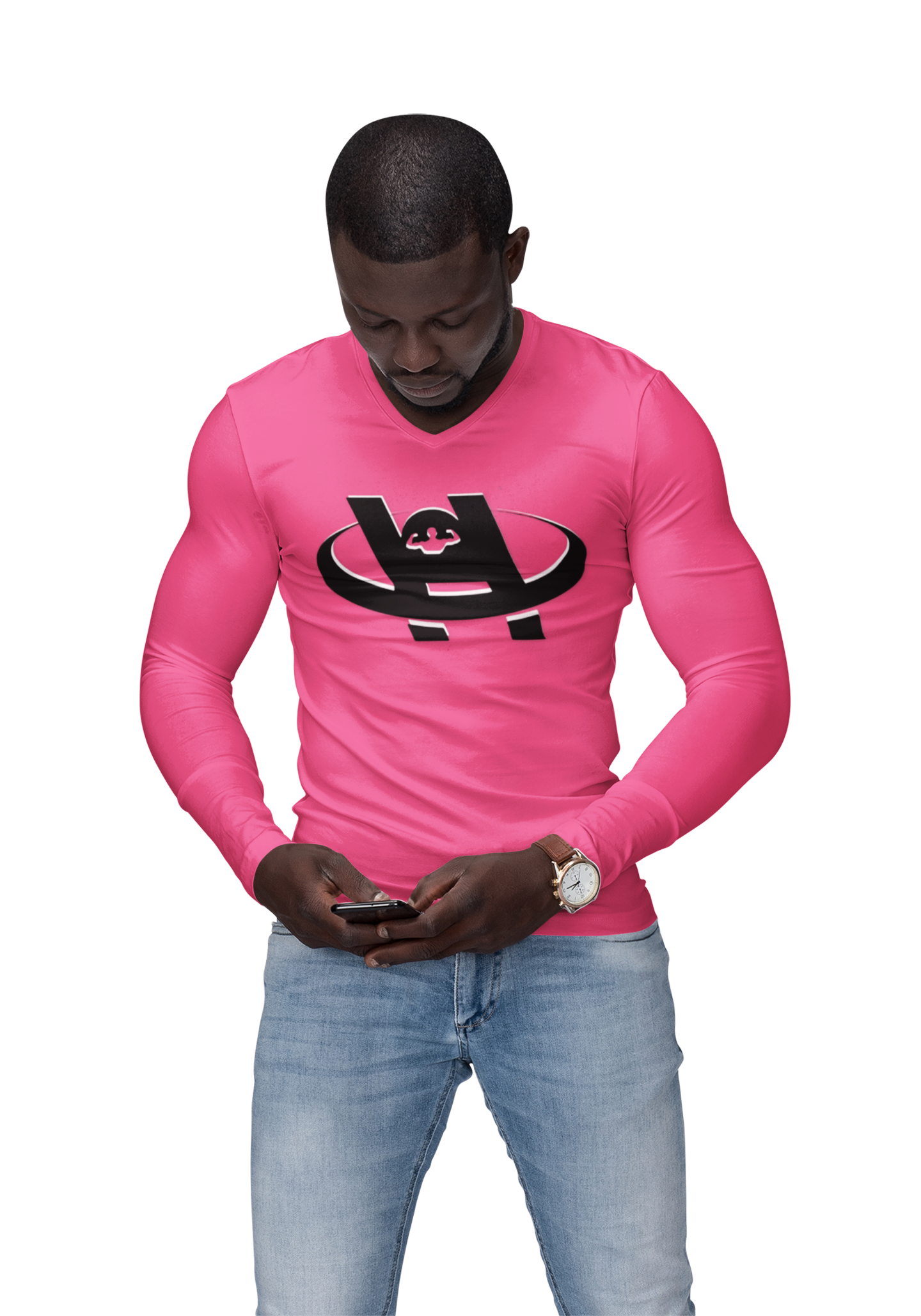 Unisex Hustle Health & Fitness Long Sleeve Tee - Fitness, Workout, Gym, Motivation, Sportswear