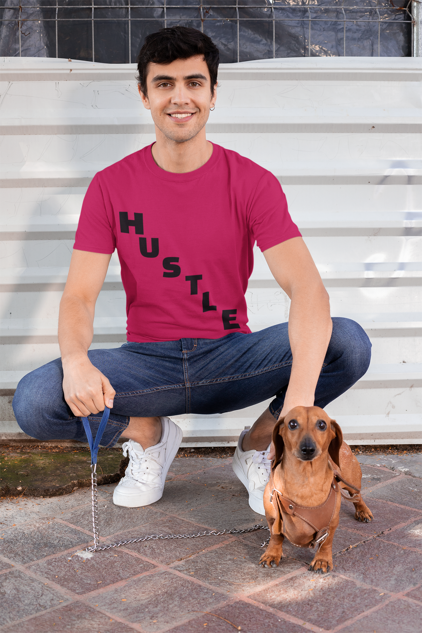 Hustle Unisex Moisture Wicking Tee, Workout Shirt, Athletic Wear, Gift for Fitness Enthusiasts, Motivational Tee, Casual Activewear