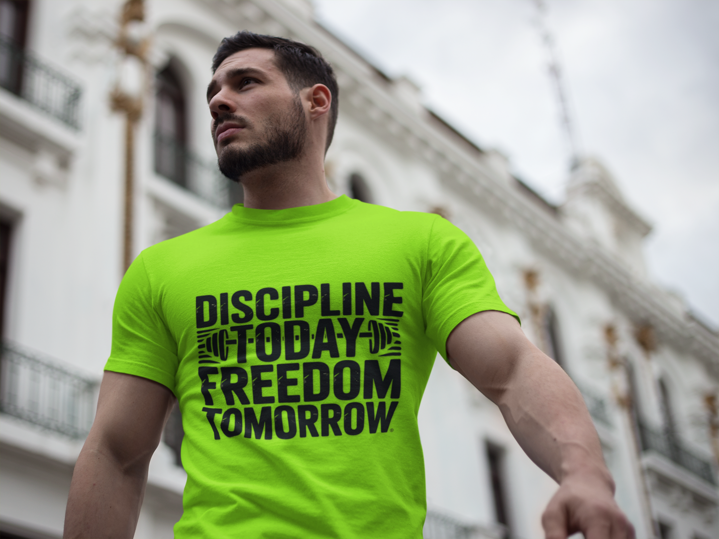 Unisex Fitness Motivation Tee , Discipline Today Freedom Tomorrow | Gym Shirt, Workout Gear, Inspirational Tee, Activewear Gift, Sports Apparel