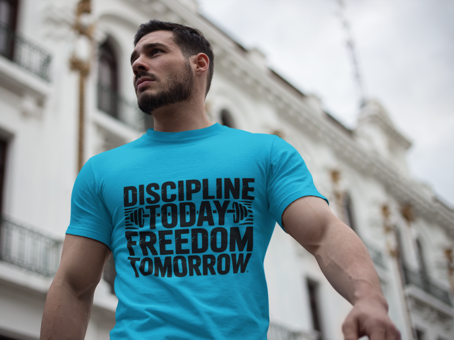 Unisex Fitness Motivation Tee , Discipline Today Freedom Tomorrow | Gym Shirt, Workout Gear, Inspirational Tee, Activewear Gift, Sports Apparel