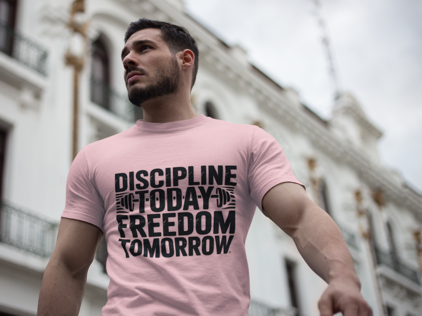 Unisex Fitness Motivation Tee , Discipline Today Freedom Tomorrow | Gym Shirt, Workout Gear, Inspirational Tee, Activewear Gift, Sports Apparel
