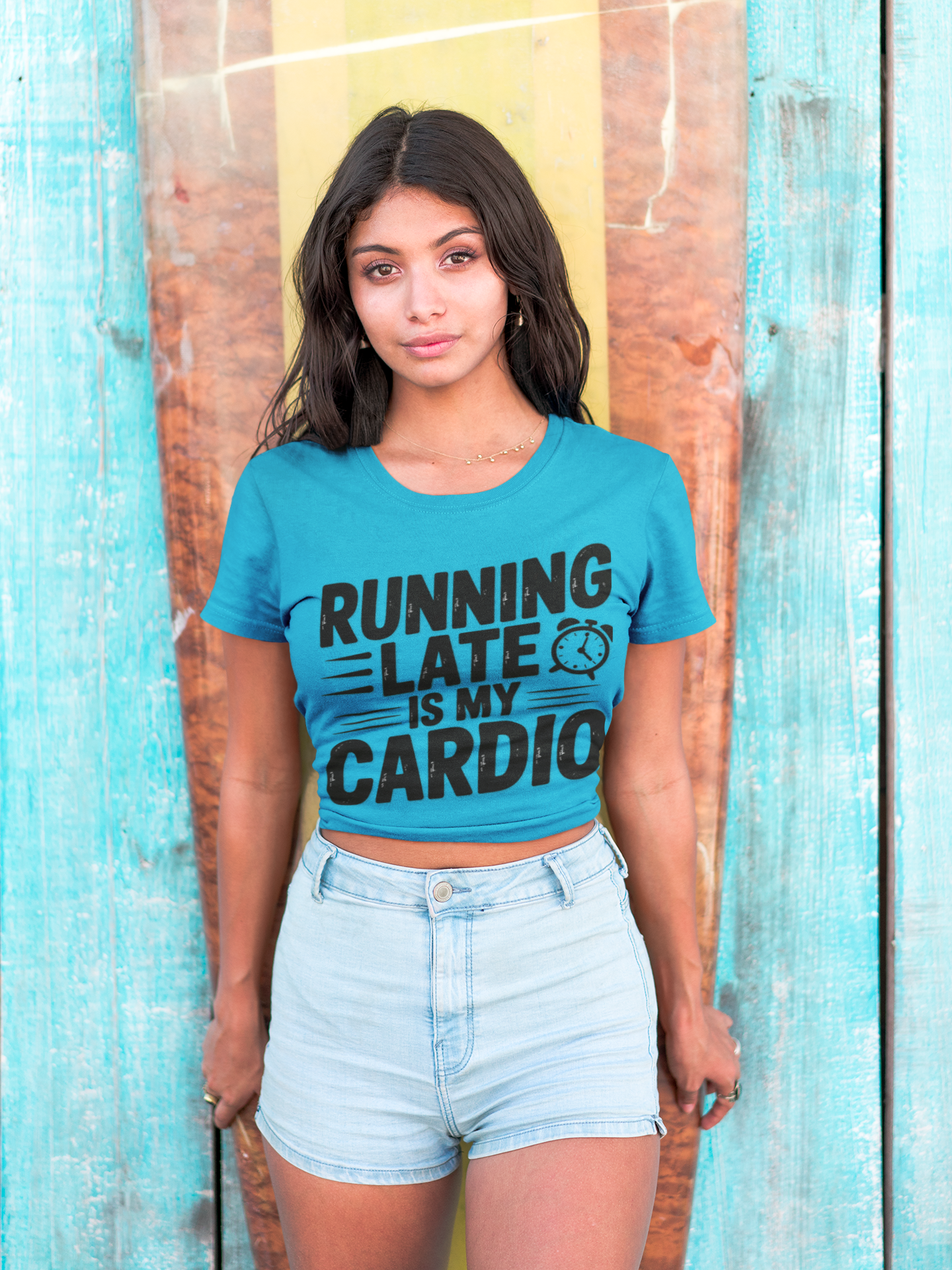 Funny Running Late Tee, Sports T-Shirt, Workout Top, Gift for Runners, Humorous Exercise Apparel