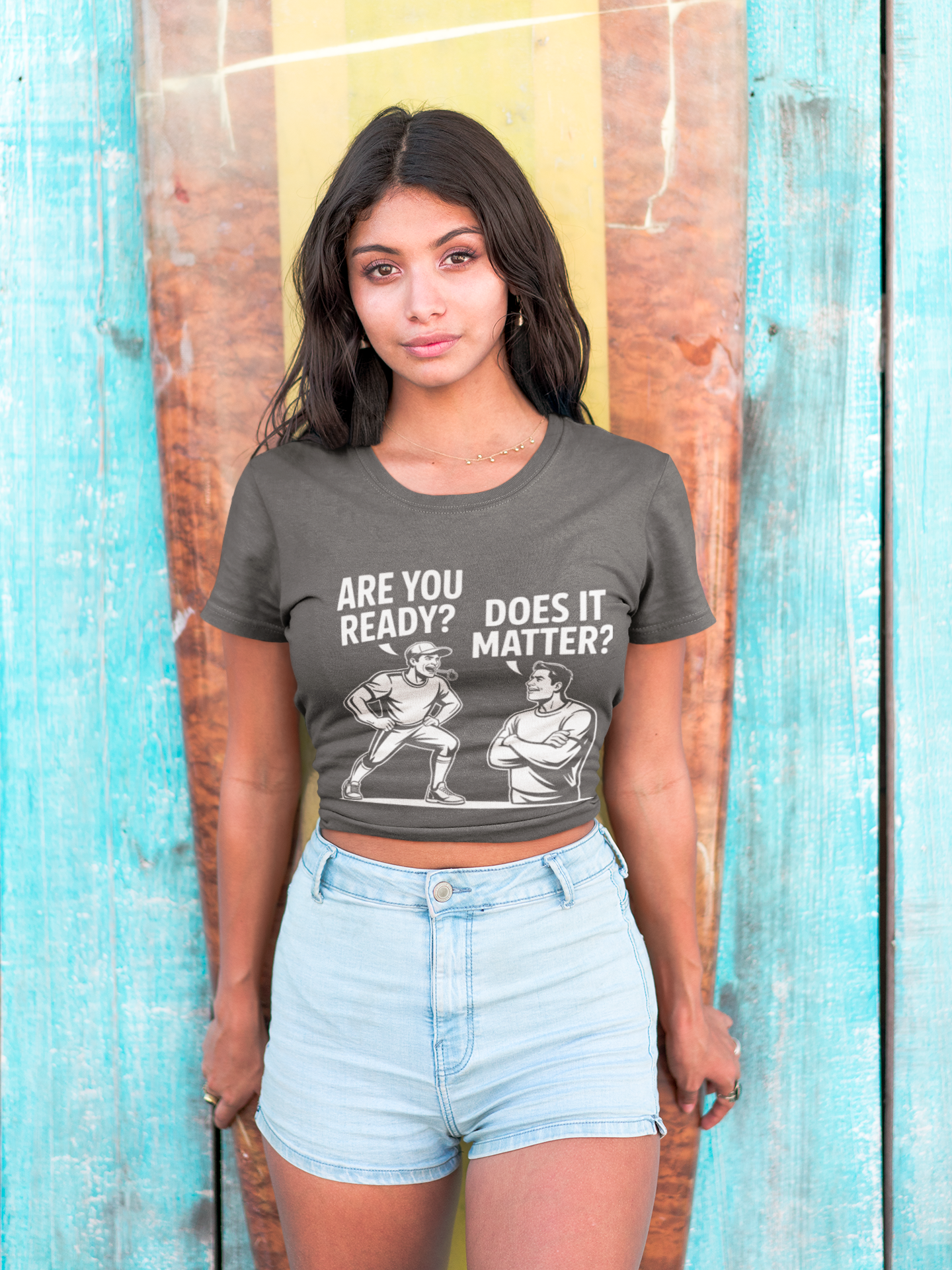 Ready? Does It Matter? Unisex Moisture Wicking Tee, Gym Shirt, Workout Top, Fitness Tee, Motivational Clothing, Casual Wear, Activewear