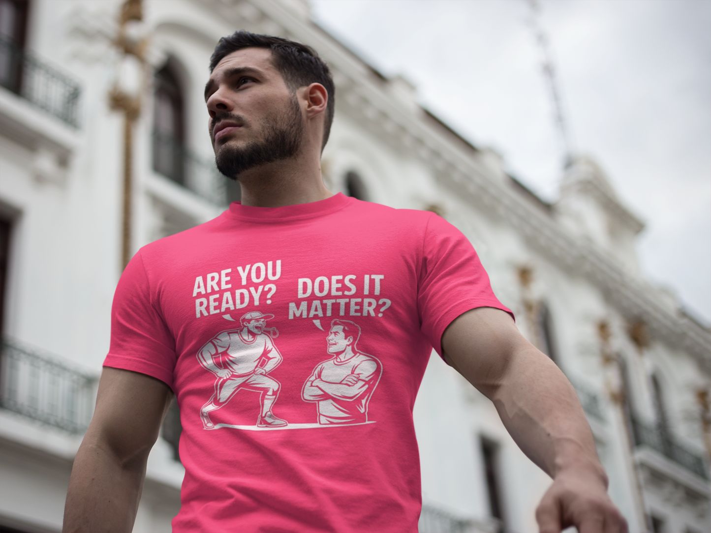 Ready? Does It Matter? Unisex Moisture Wicking Tee, Gym Shirt, Workout Top, Fitness Tee, Motivational Clothing, Casual Wear, Activewear