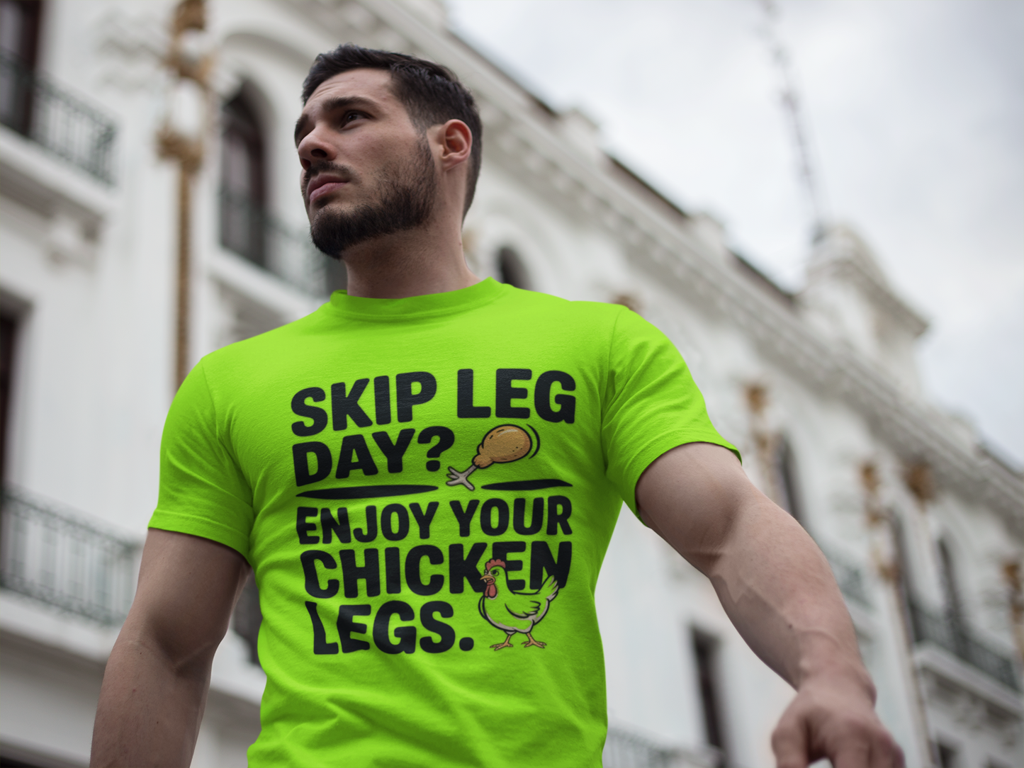 Skip Leg Day Tee Funny Fitness T-Shirt, Workout Humor Shirt, Unisex Sportswear, Gym Gift for Friends