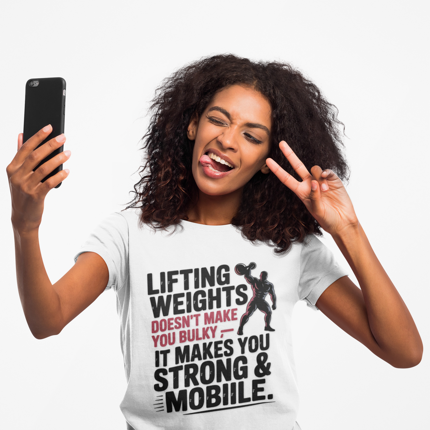 "Lifting Weights" Performance Workout T-Shirt | Gym Wear, Athleisure, Fitness Gift, Active Lifestyle, Exercise Apparel