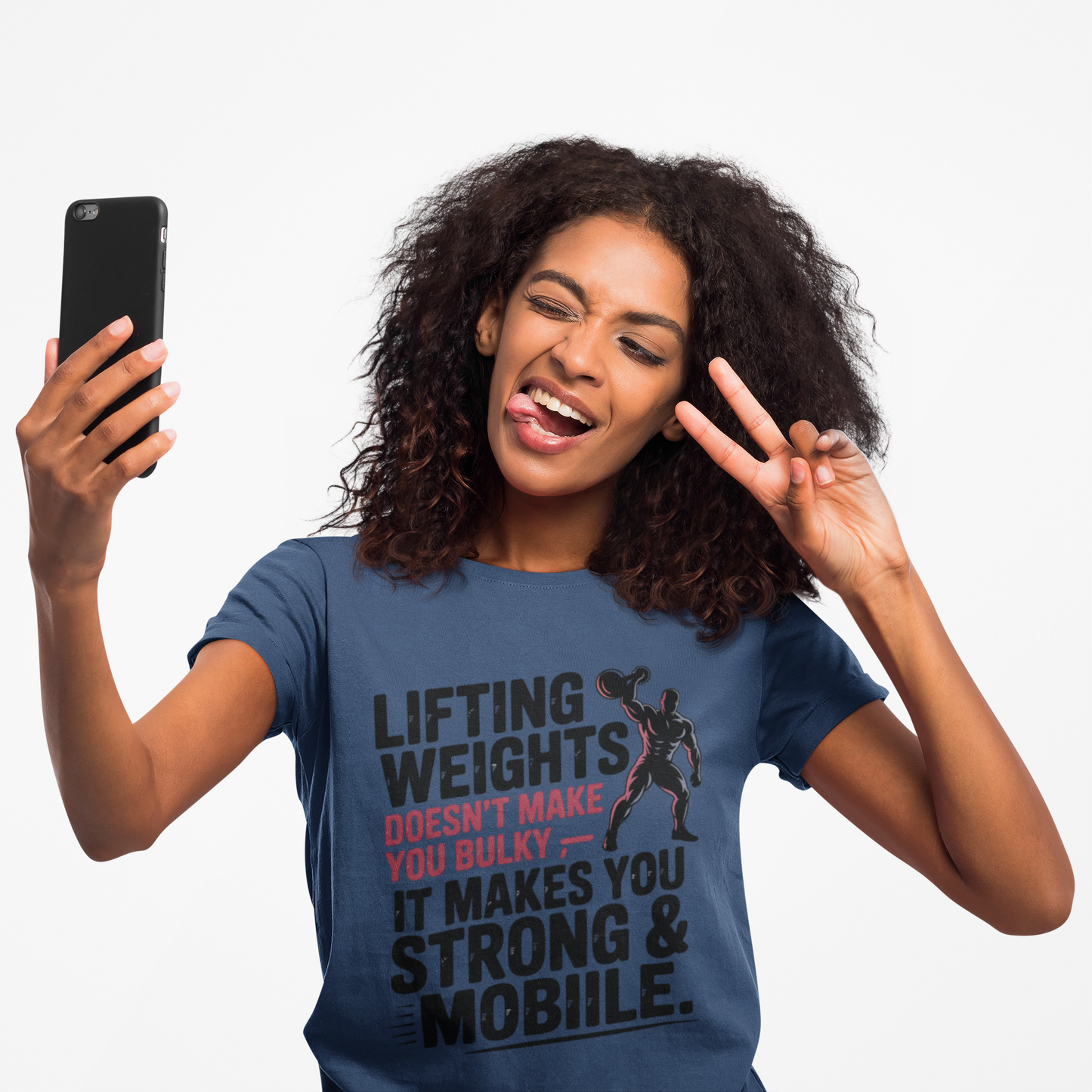 "Lifting Weights" Performance Workout T-Shirt | Gym Wear, Athleisure, Fitness Gift, Active Lifestyle, Exercise Apparel