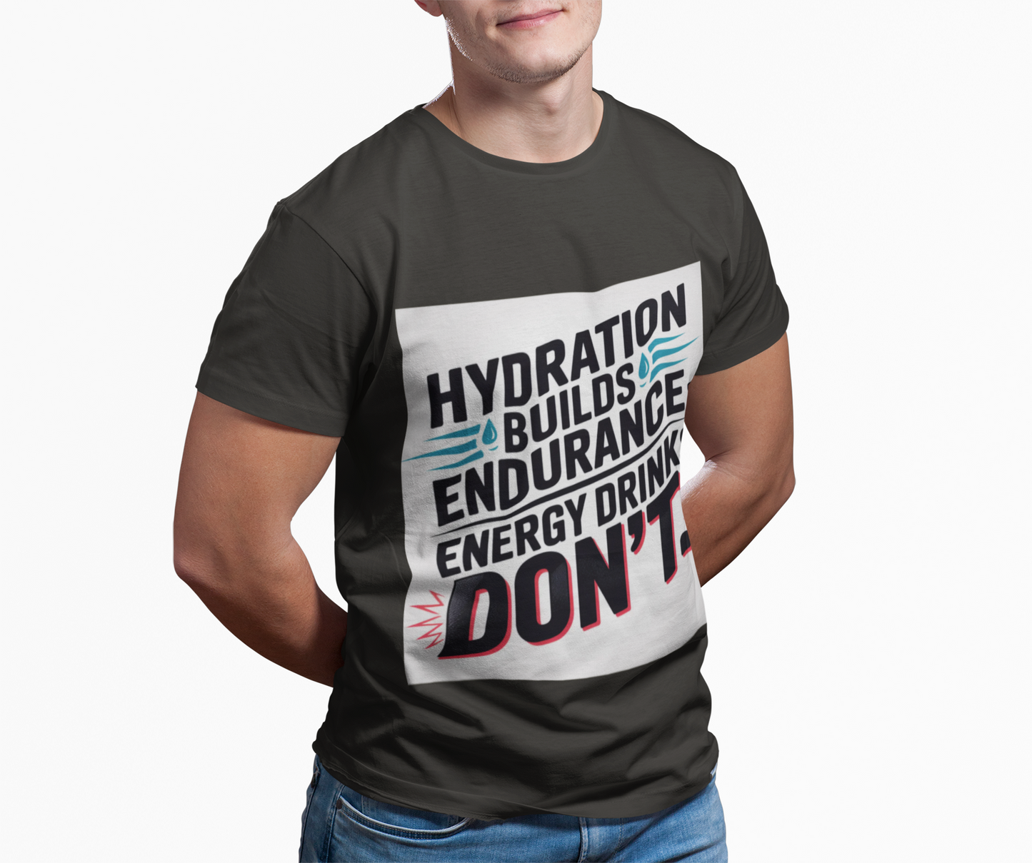 Hydration Tips Unisex Performance T-shirt, Workout Tee, Fitness Apparel, Activewear, Sports Shirt, Gym Outfit