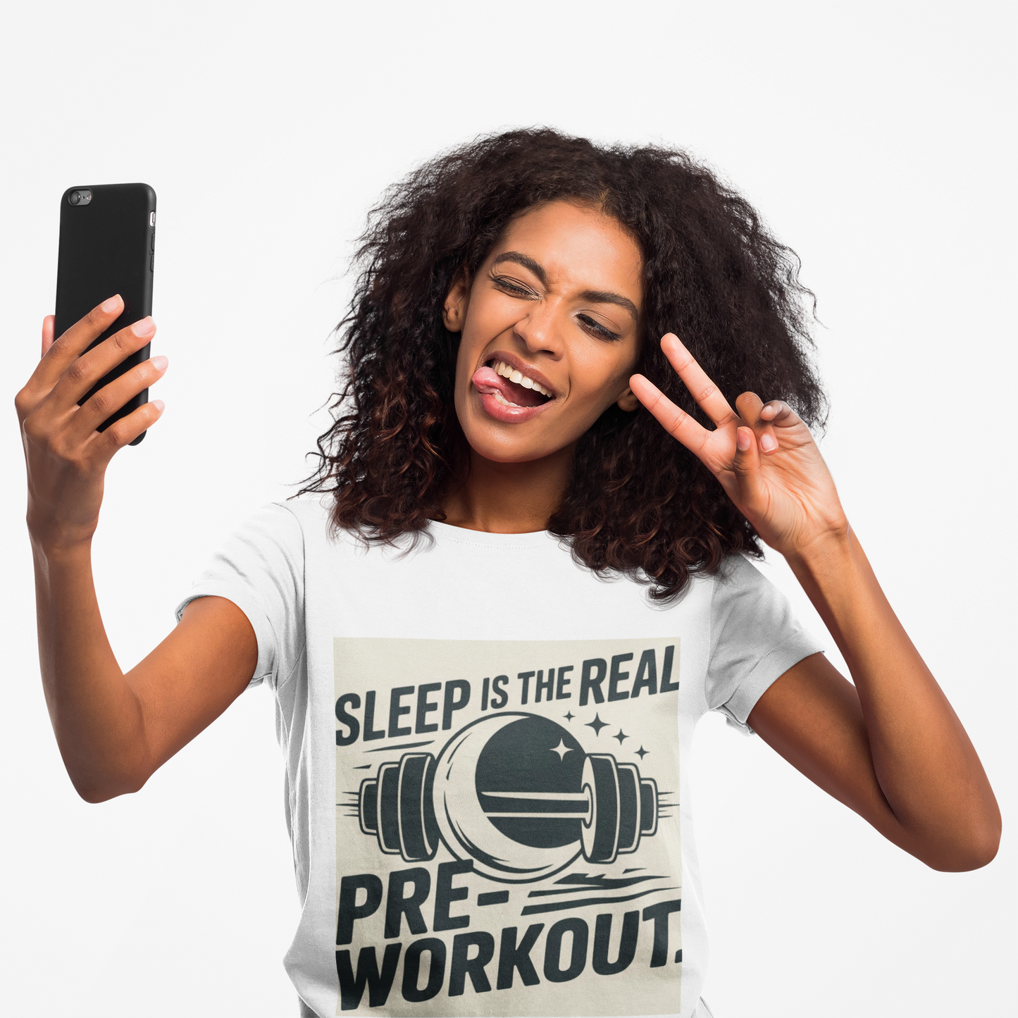 Sleep is The Real Pre-Workout with Background Unisex Zone Performance T-shirt - HustleHealthShop