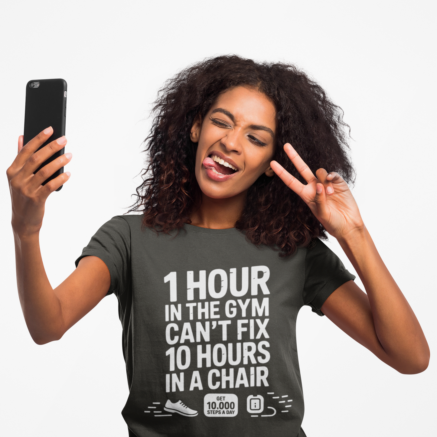 10,000 Steps Unisex Gym Motivation T-shirt - Fitness Gear, Workout Apparel, Exercise Tee, Casual Wear, Gift for Fitness Lovers - HustleHealthShop