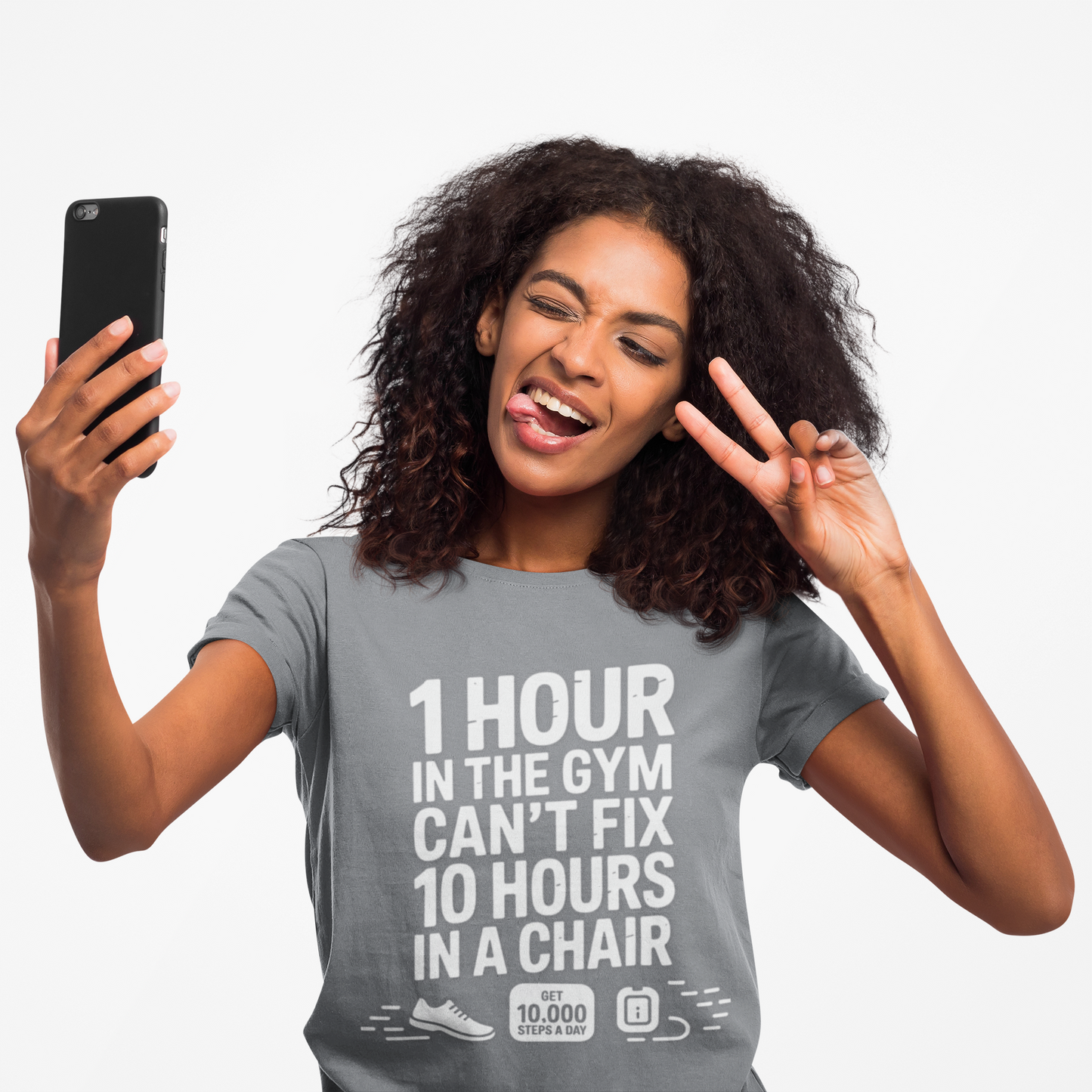 10,000 Steps Unisex Gym Motivation T-shirt - Fitness Gear, Workout Apparel, Exercise Tee, Casual Wear, Gift for Fitness Lovers - HustleHealthShop