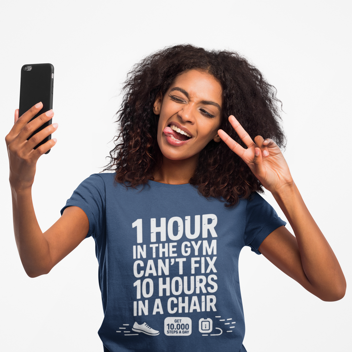 10,000 Steps Unisex Gym Motivation T-shirt - Fitness Gear, Workout Apparel, Exercise Tee, Casual Wear, Gift for Fitness Lovers - HustleHealthShop