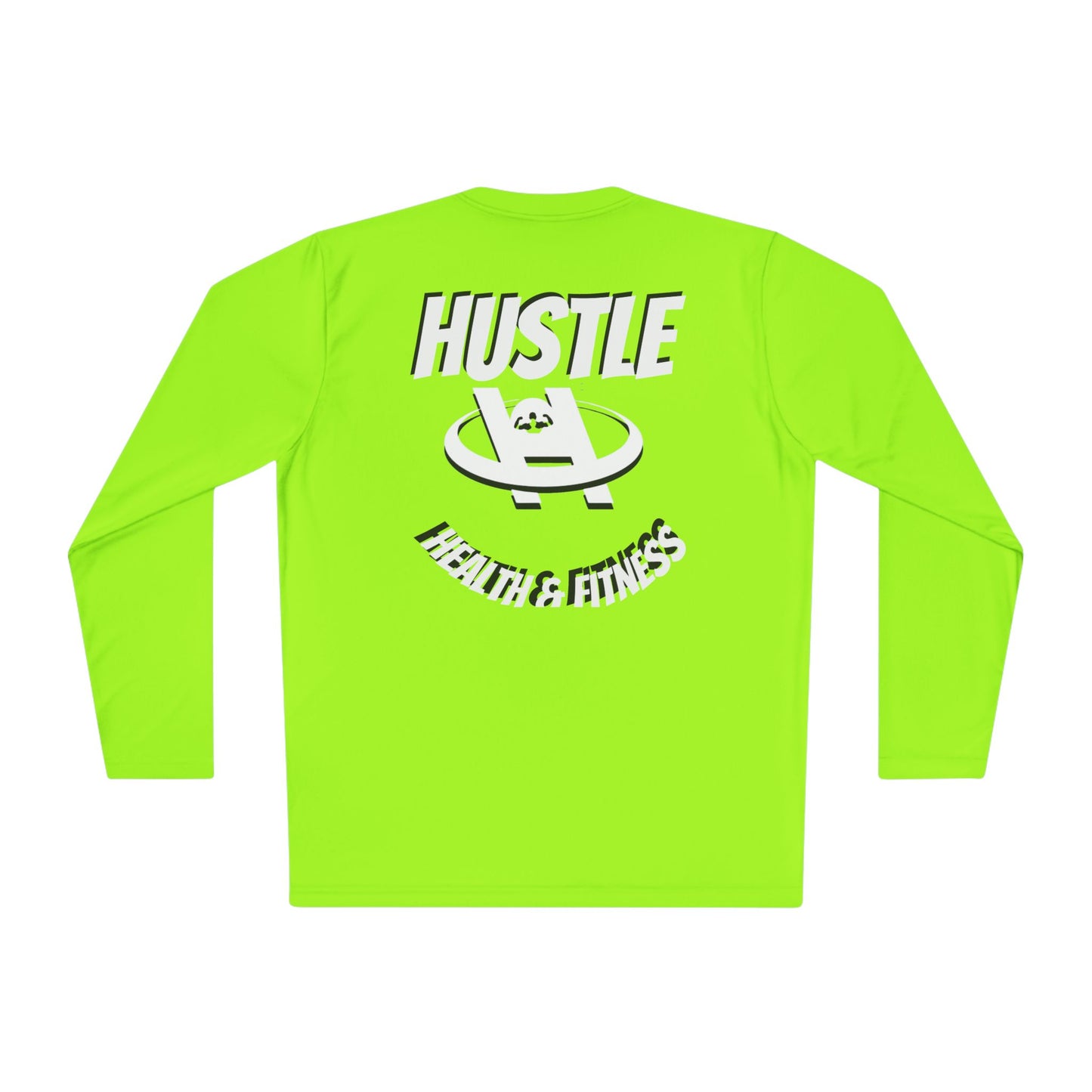 Unisex Hustle Health & Fitness Long Sleeve Tee - Fitness, Workout, Gym, Motivation, Sportswear