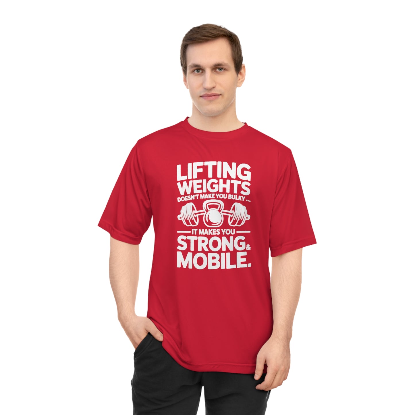 "LIFTING WEIGHTS "Unisex Performance Fitness T-shirt - Motivational Gym Wear, Workout Apparel, Gift for Gym Lovers, Lifting Tees, Active Lifestyle