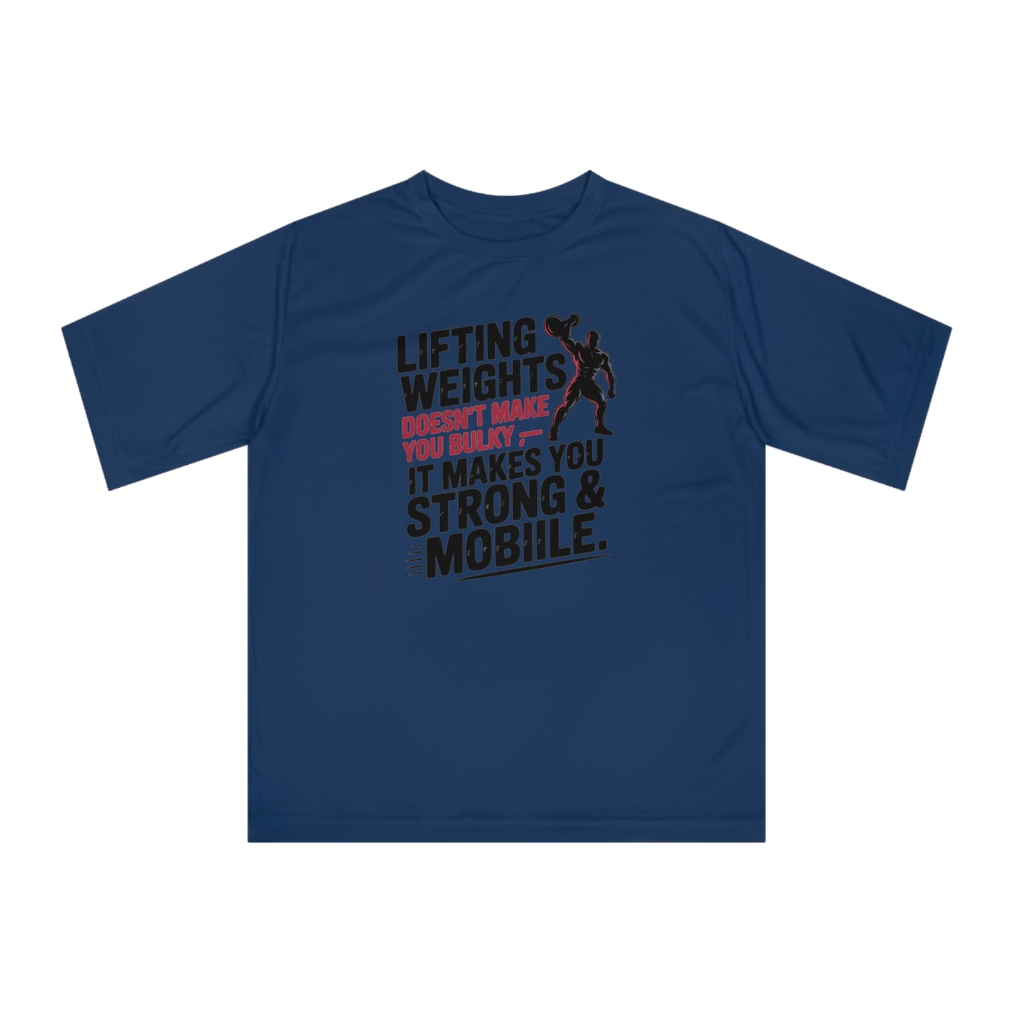 "Lifting Weights" Performance Workout T-Shirt | Gym Wear, Athleisure, Fitness Gift, Active Lifestyle, Exercise Apparel