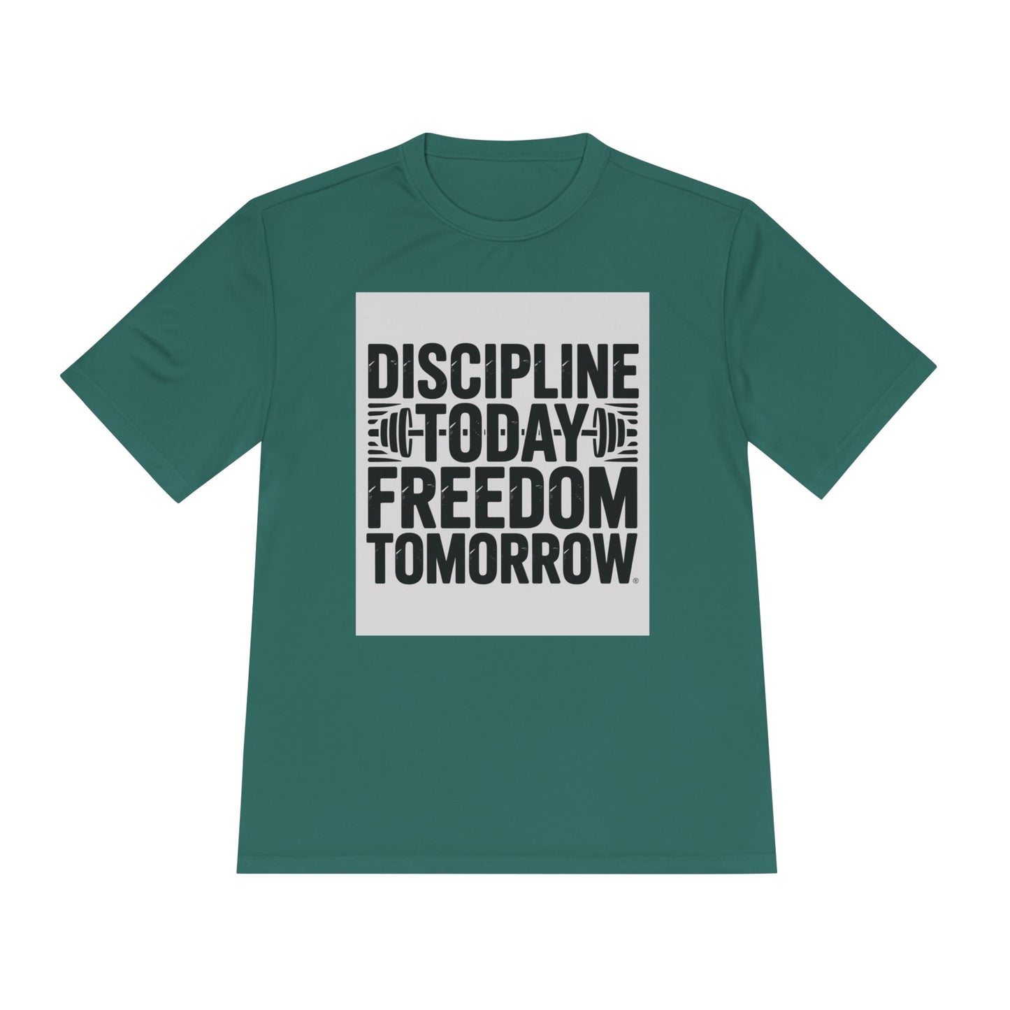 Discipline Today Freedom Tomorrow Motivational Workout Tee for Fitness Enthusiasts, Gym Wear, Inspiration Tee, Workout Top, Fitness Gift, Active Lifestyle Shirt