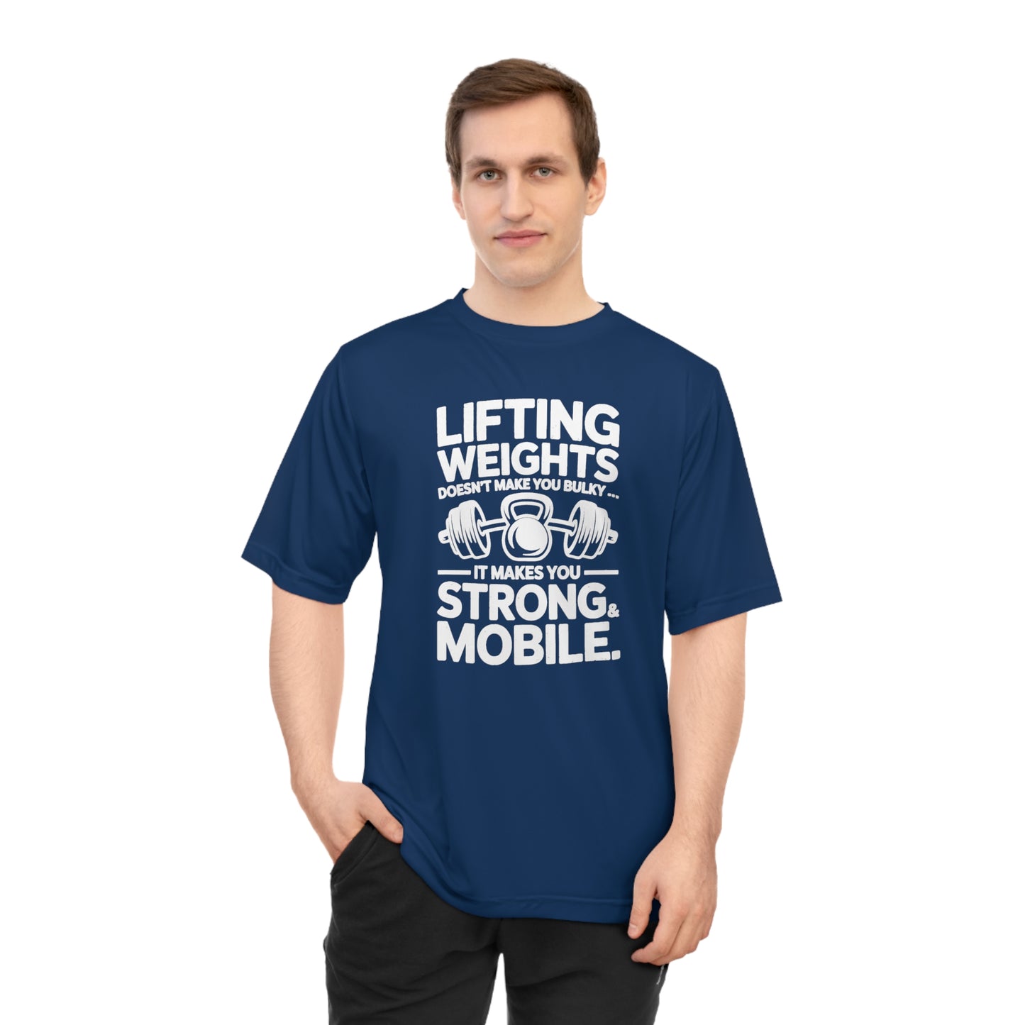 "LIFTING WEIGHTS "Unisex Performance Fitness T-shirt - Motivational Gym Wear, Workout Apparel, Gift for Gym Lovers, Lifting Tees, Active Lifestyle