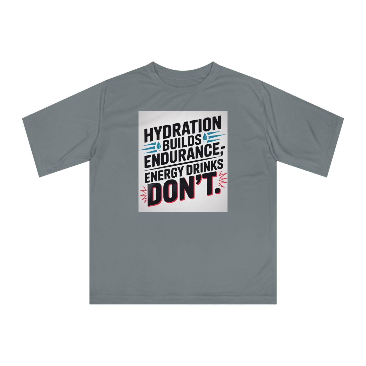 Hydration Tips Unisex Performance T-shirt, Workout Tee, Fitness Apparel, Activewear, Sports Shirt, Gym Outfit