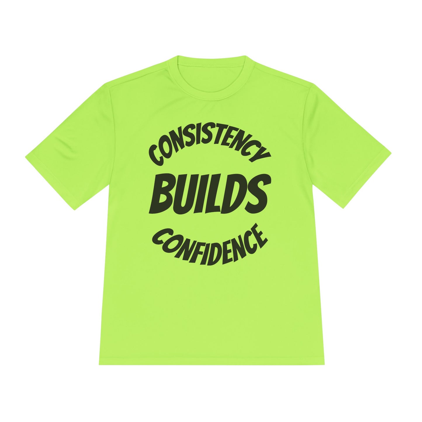 Motivational Fitness Tee - Consistency Builds Confidence, Workout Shirt, Sportswear, Activewear, Unisex Apparel - HustleHealthShop