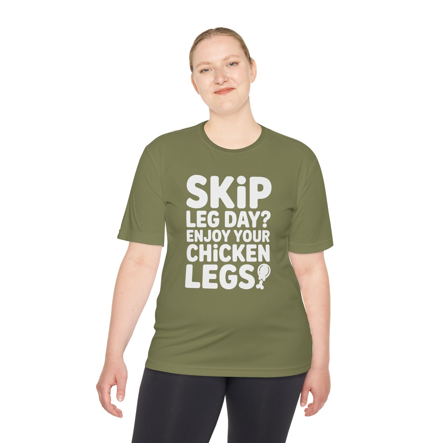 Skip Leg Day? Funny Unisex Tee, Workout Humor Shirt, Fitness Gift, Gym Apparel, Moisture Wicking T-Shirt for Fitness Lovers
