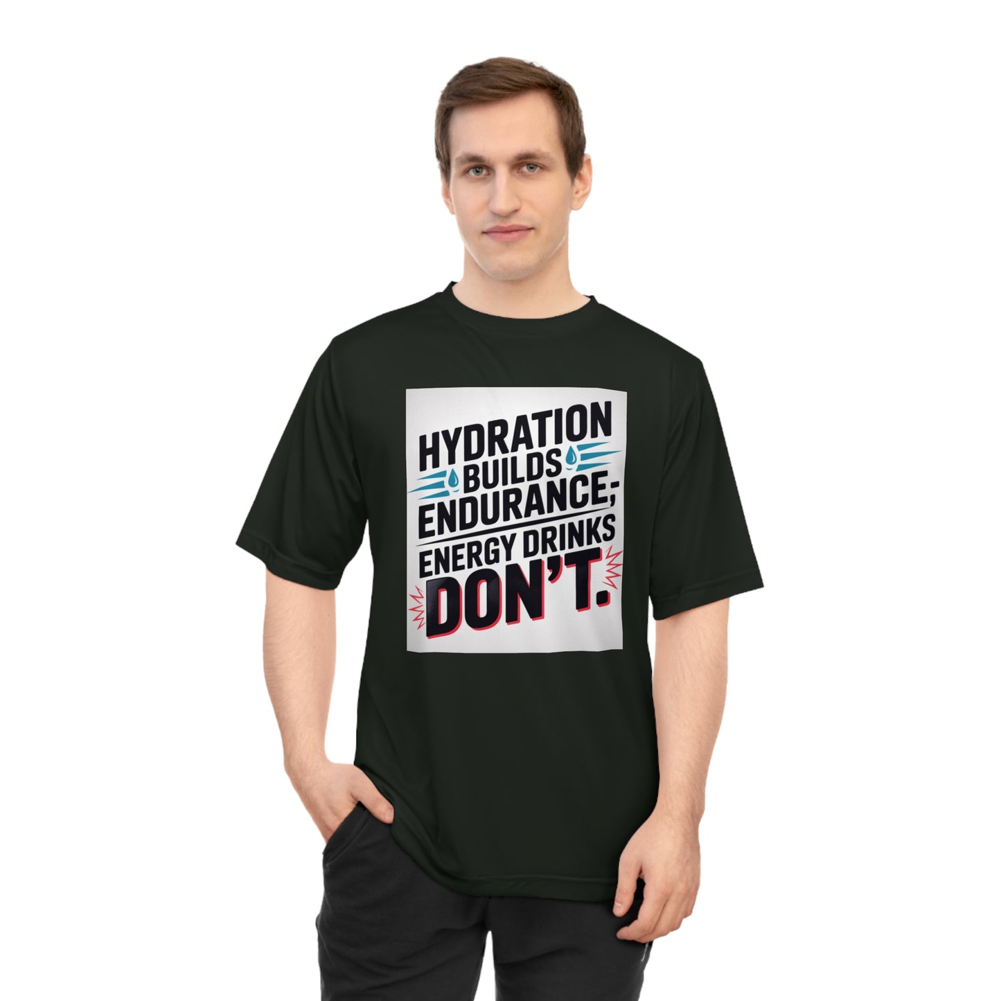 Hydration Tips Unisex Performance T-shirt, Workout Tee, Fitness Apparel, Activewear, Sports Shirt, Gym Outfit
