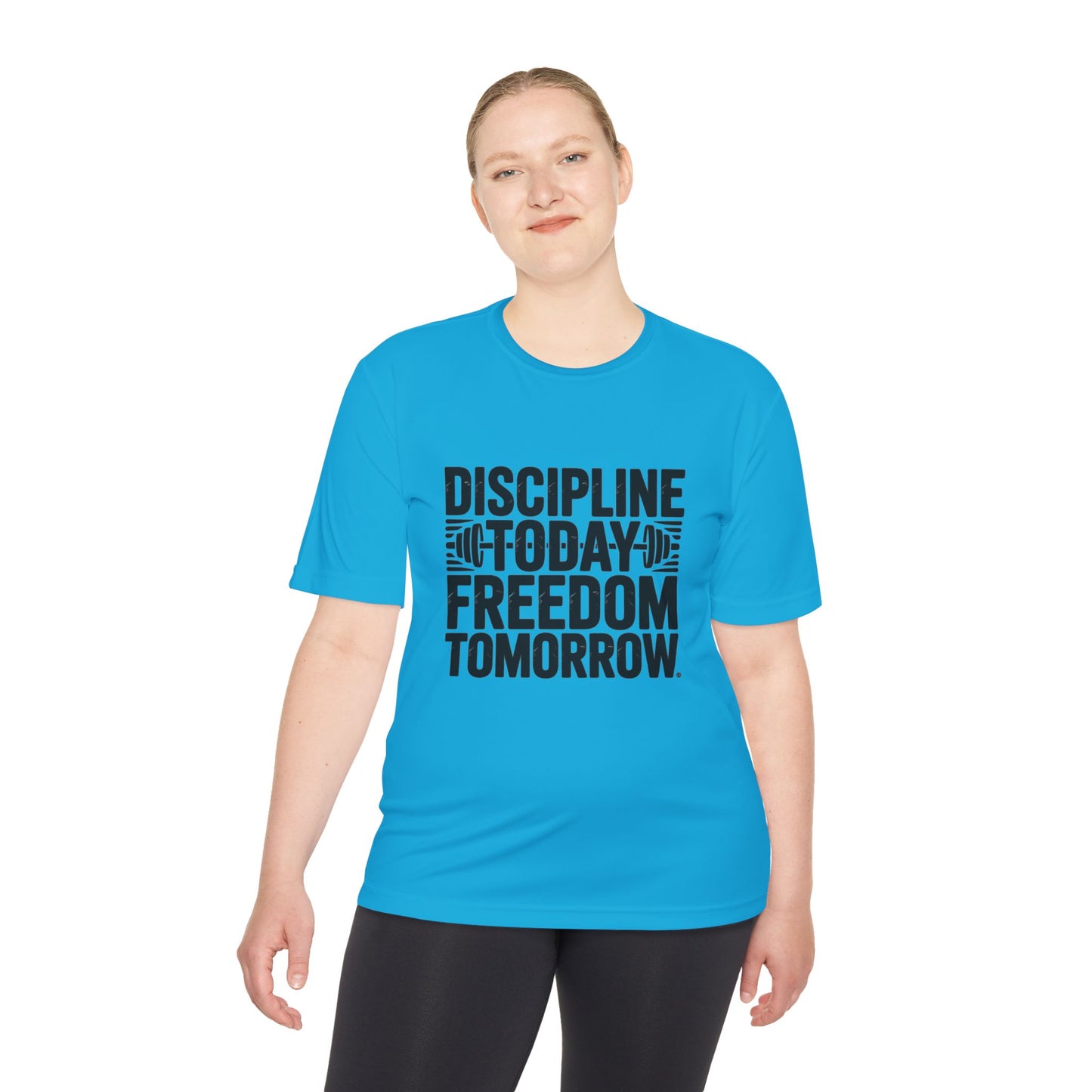 Unisex Fitness Motivation Tee , Discipline Today Freedom Tomorrow | Gym Shirt, Workout Gear, Inspirational Tee, Activewear Gift, Sports Apparel