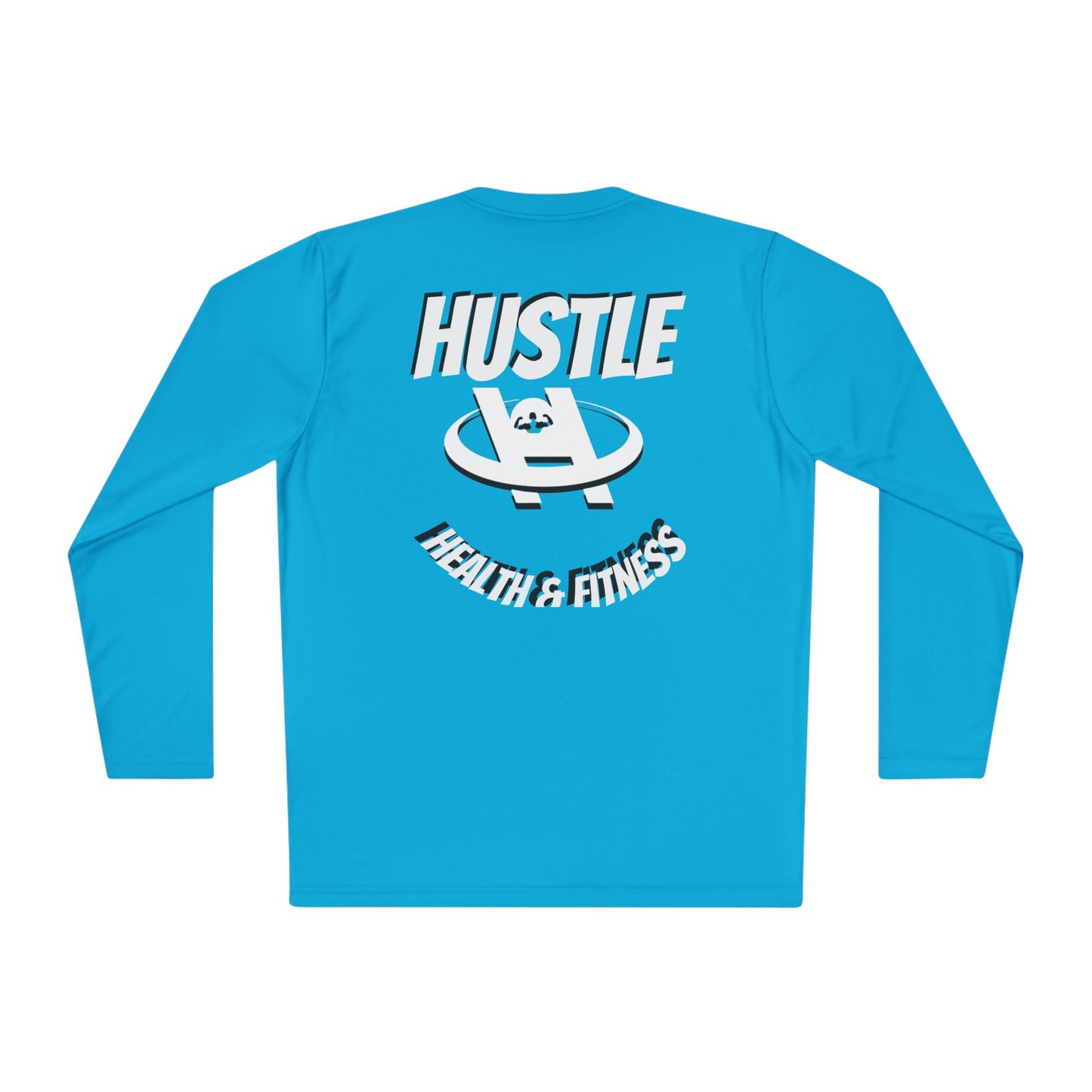 Unisex Hustle Health & Fitness Long Sleeve Tee - Fitness, Workout, Gym, Motivation, Sportswear